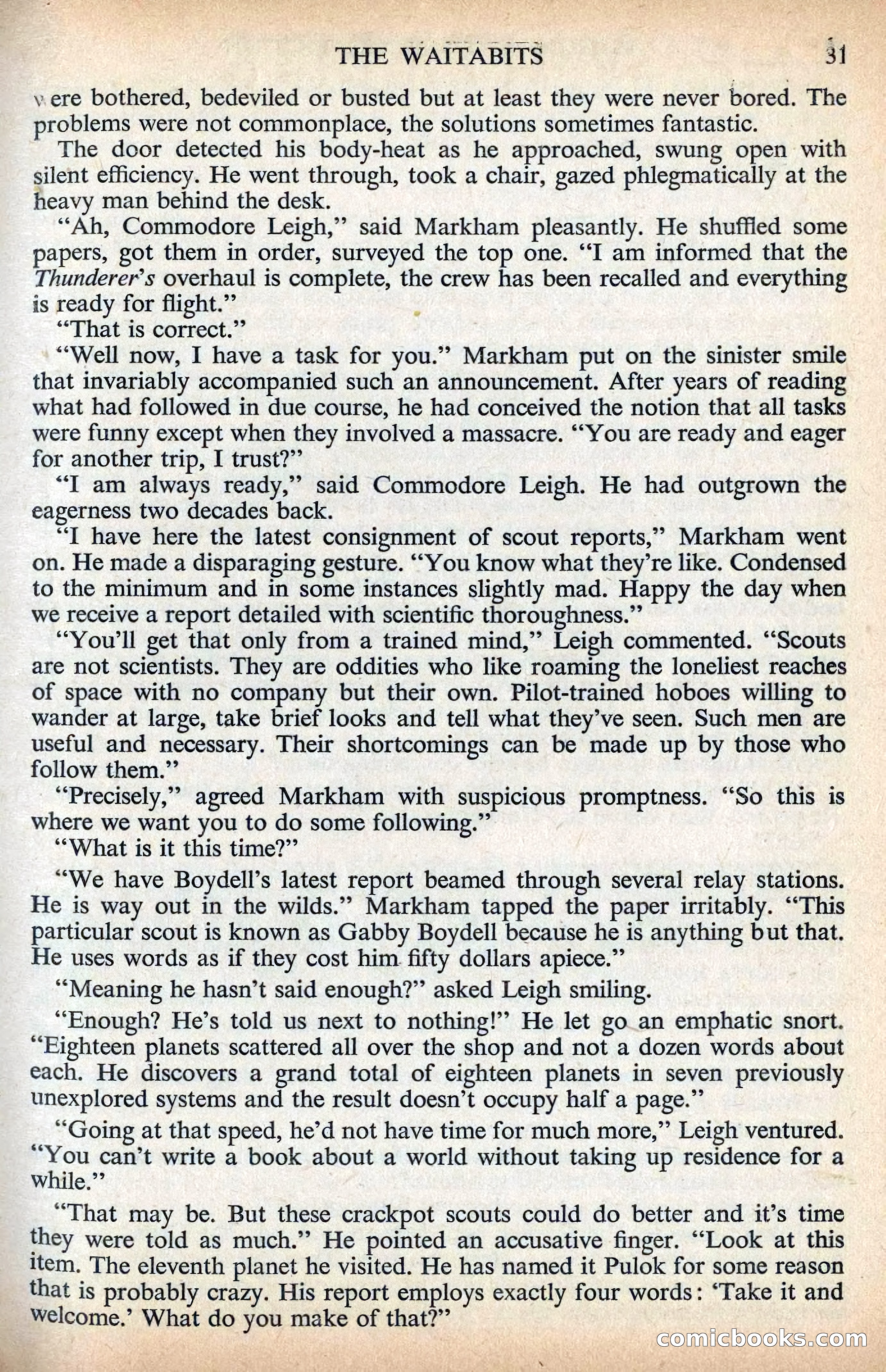 Astounding Science Fiction, British Edition, December 1955 — page 33 of 133