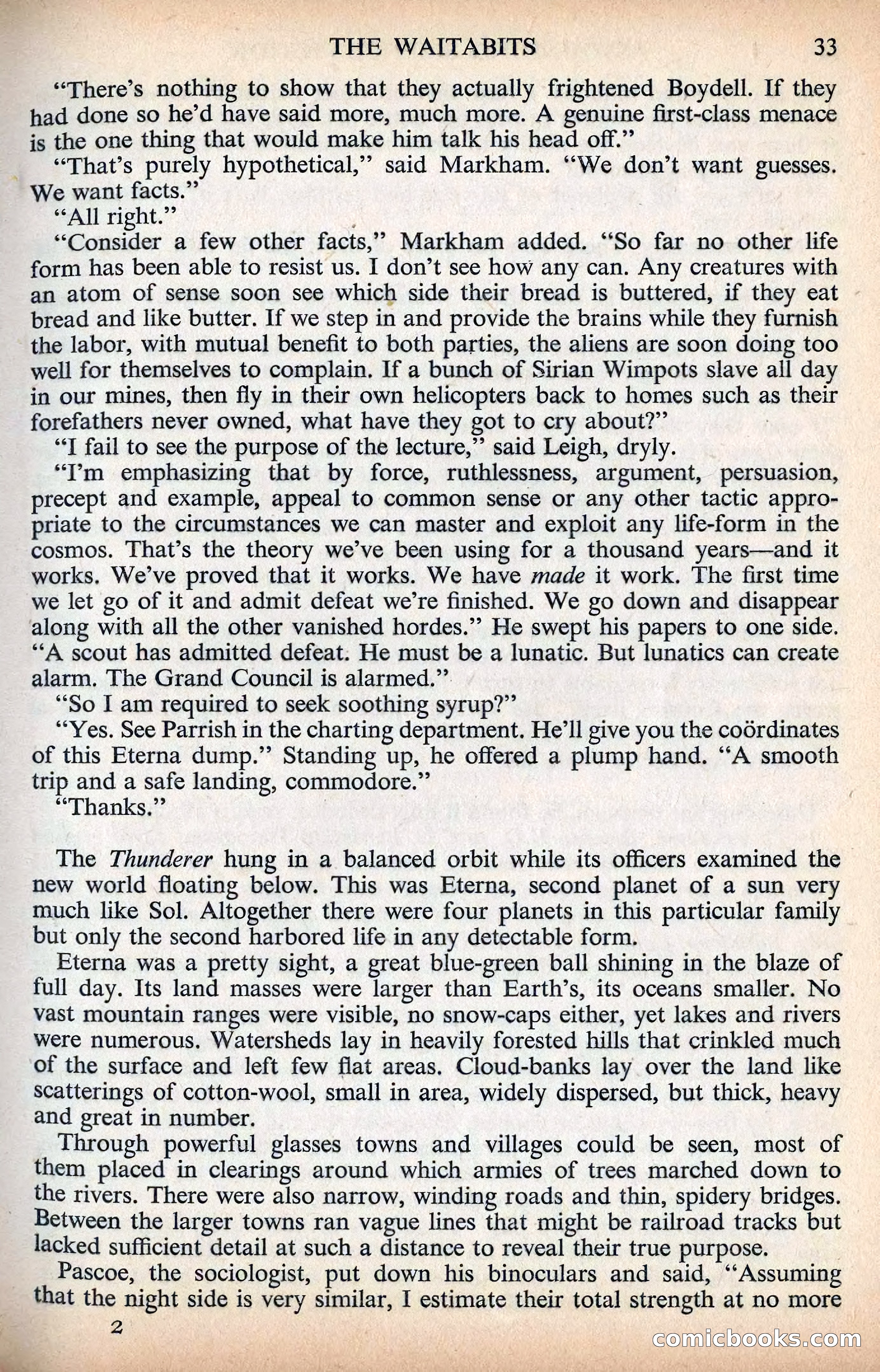 Astounding Science Fiction, British Edition, December 1955 — page 35 of 133