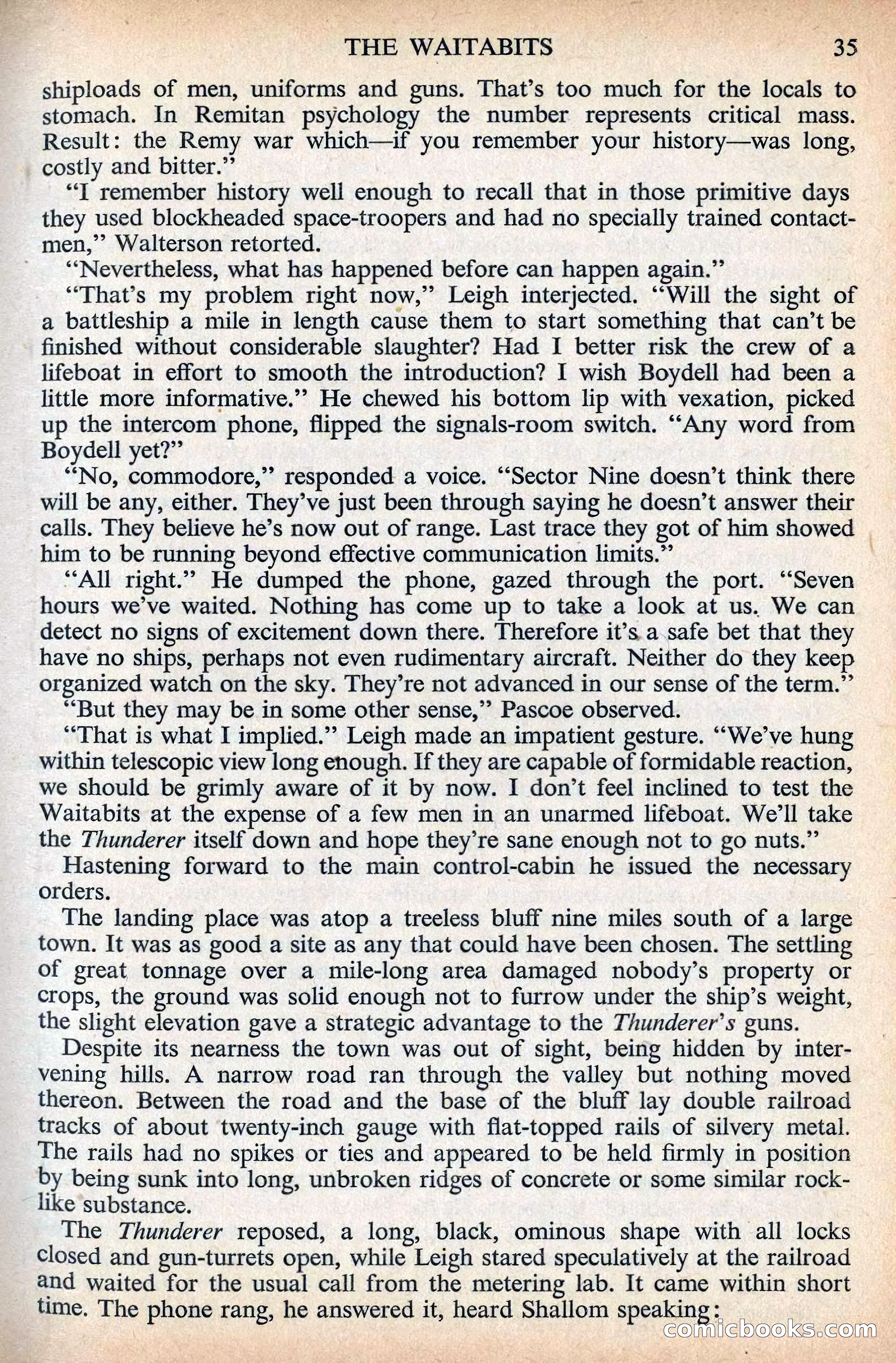 Astounding Science Fiction, British Edition, December 1955 — page 37 of 133