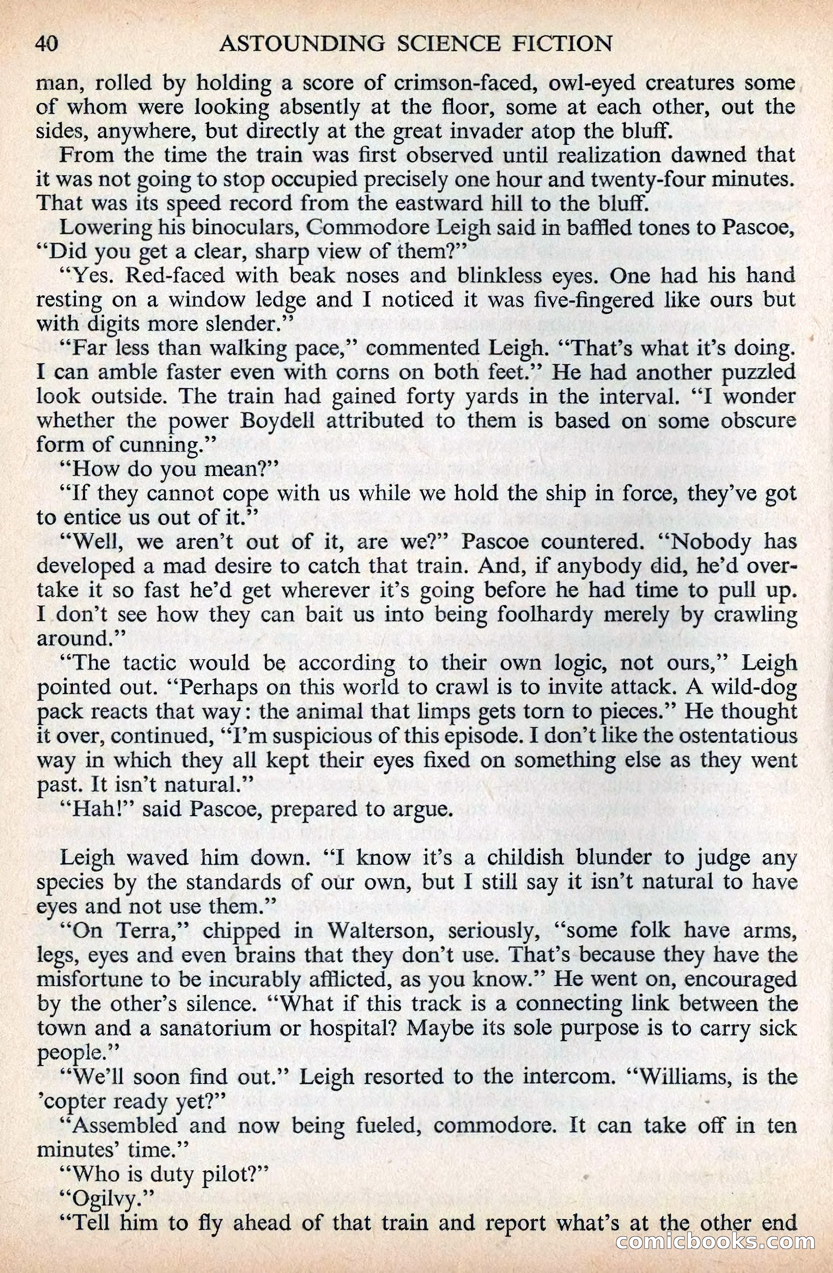 Astounding Science Fiction, British Edition, December 1955 — page 42 of 133