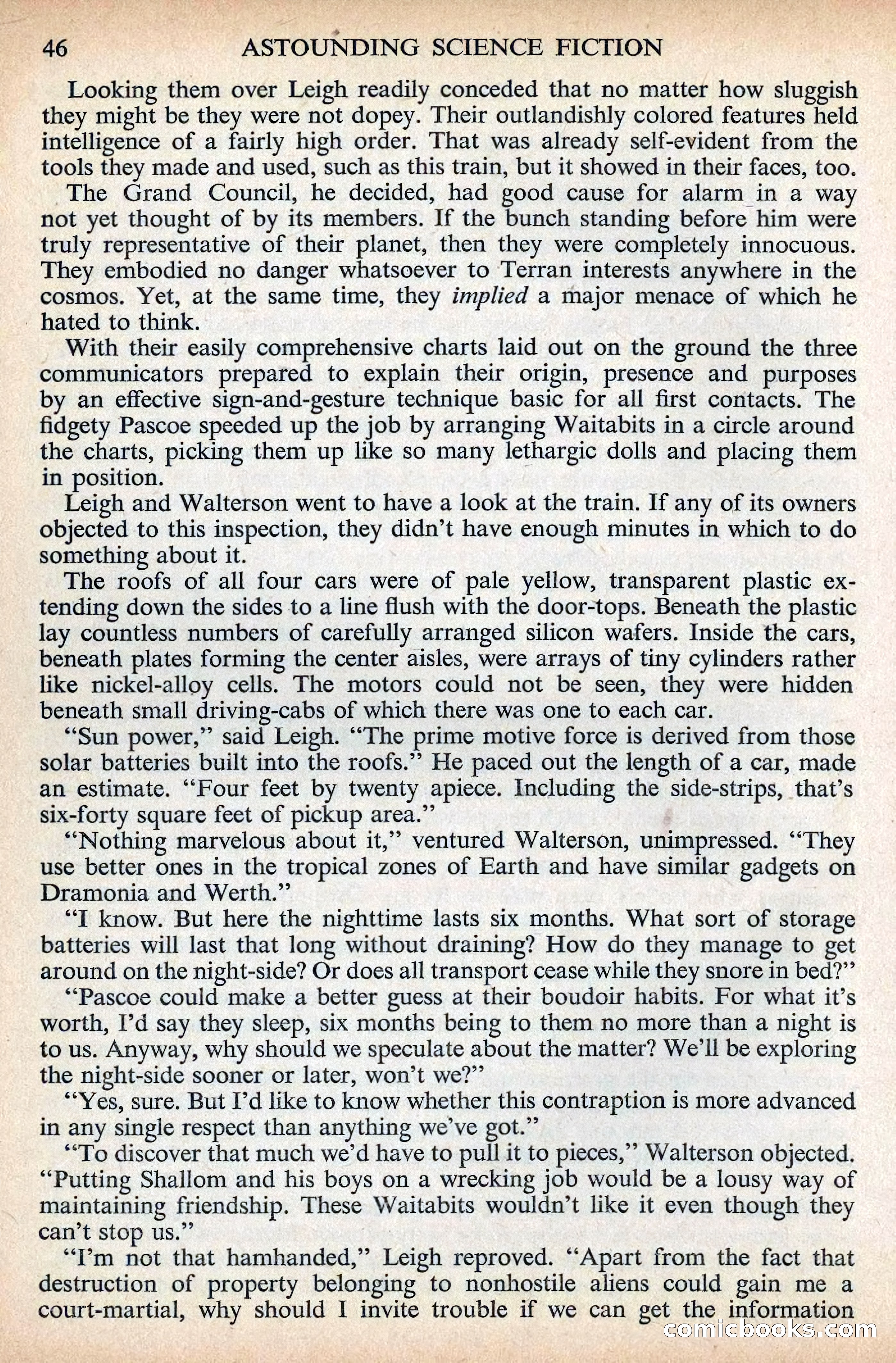 Astounding Science Fiction, British Edition, December 1955 — page 48 of 133