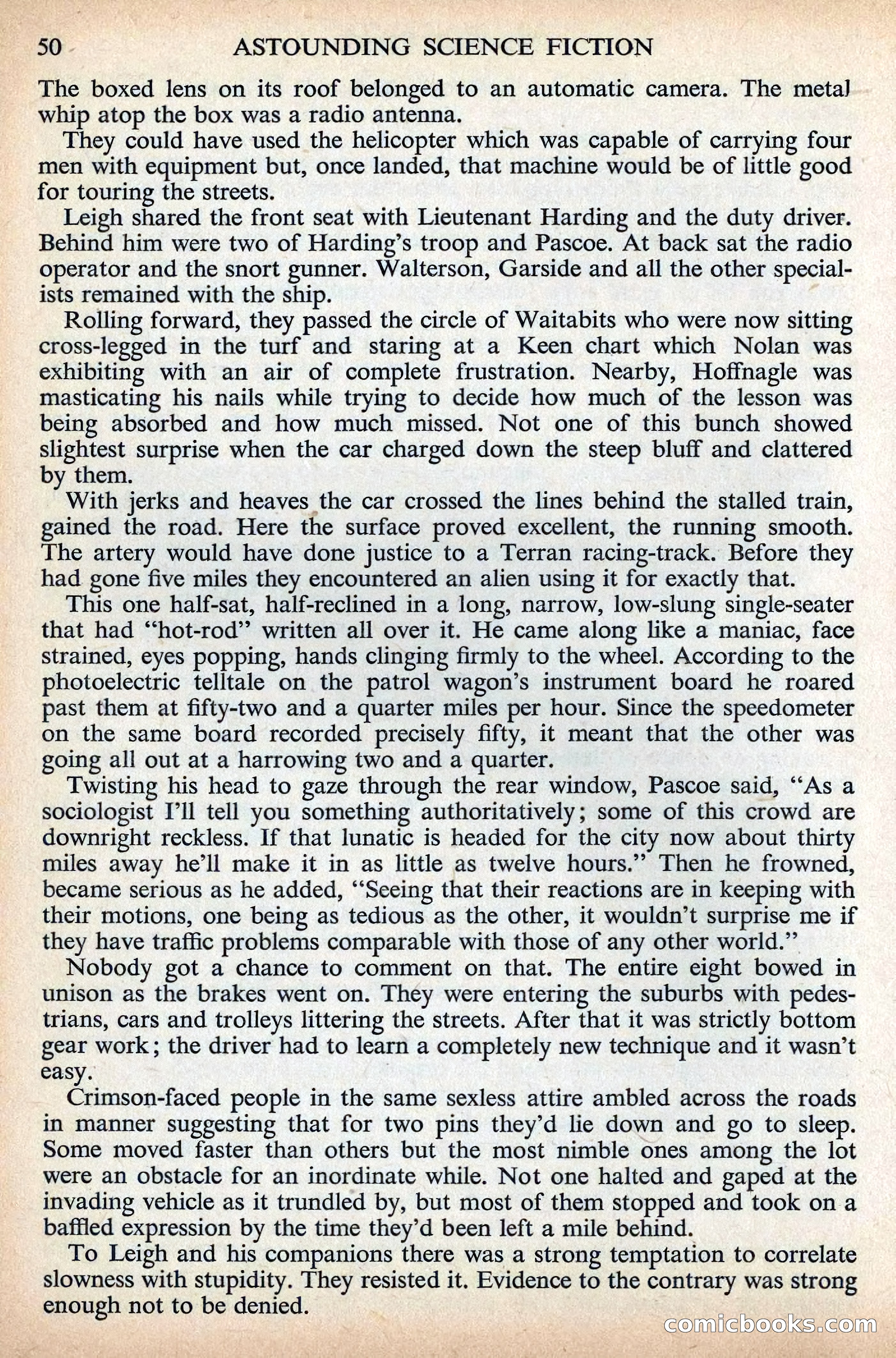 Astounding Science Fiction, British Edition, December 1955 — page 52 of 133