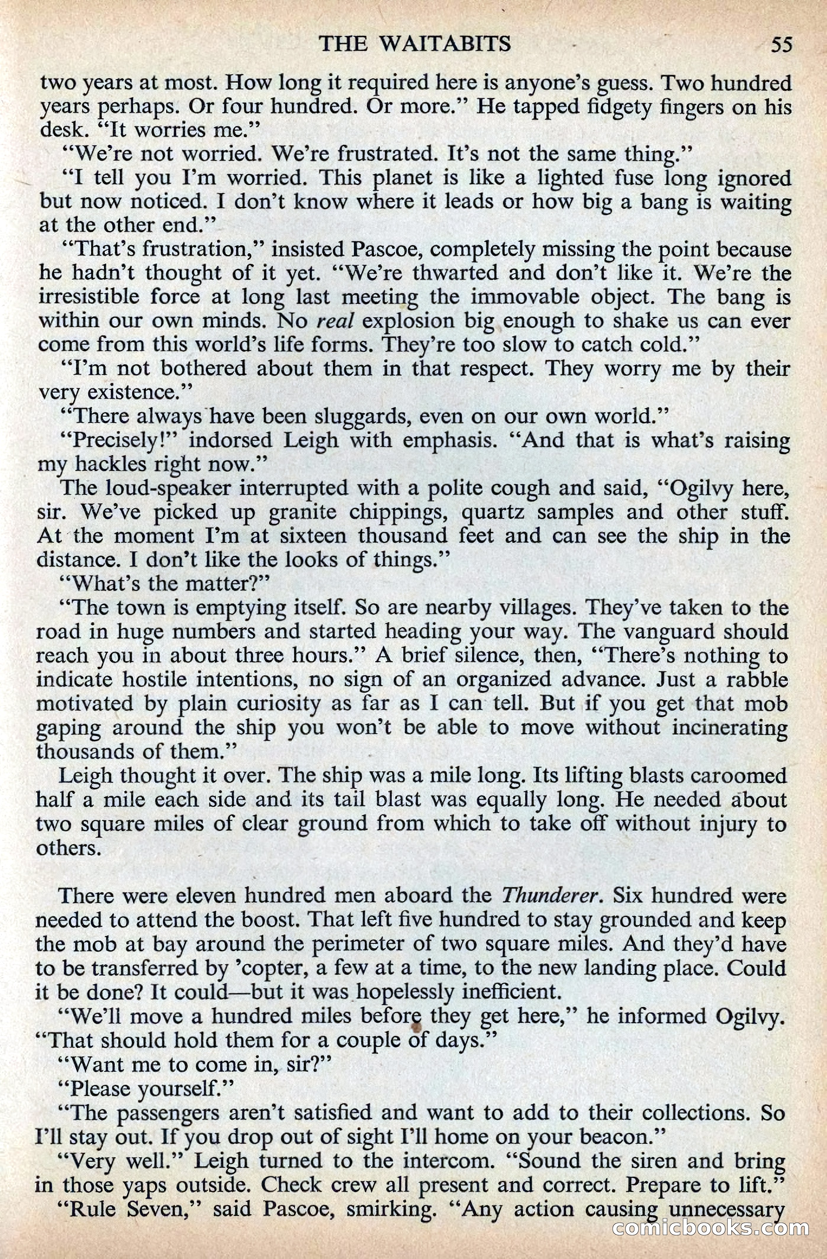 Astounding Science Fiction, British Edition, December 1955 — page 57 of 133