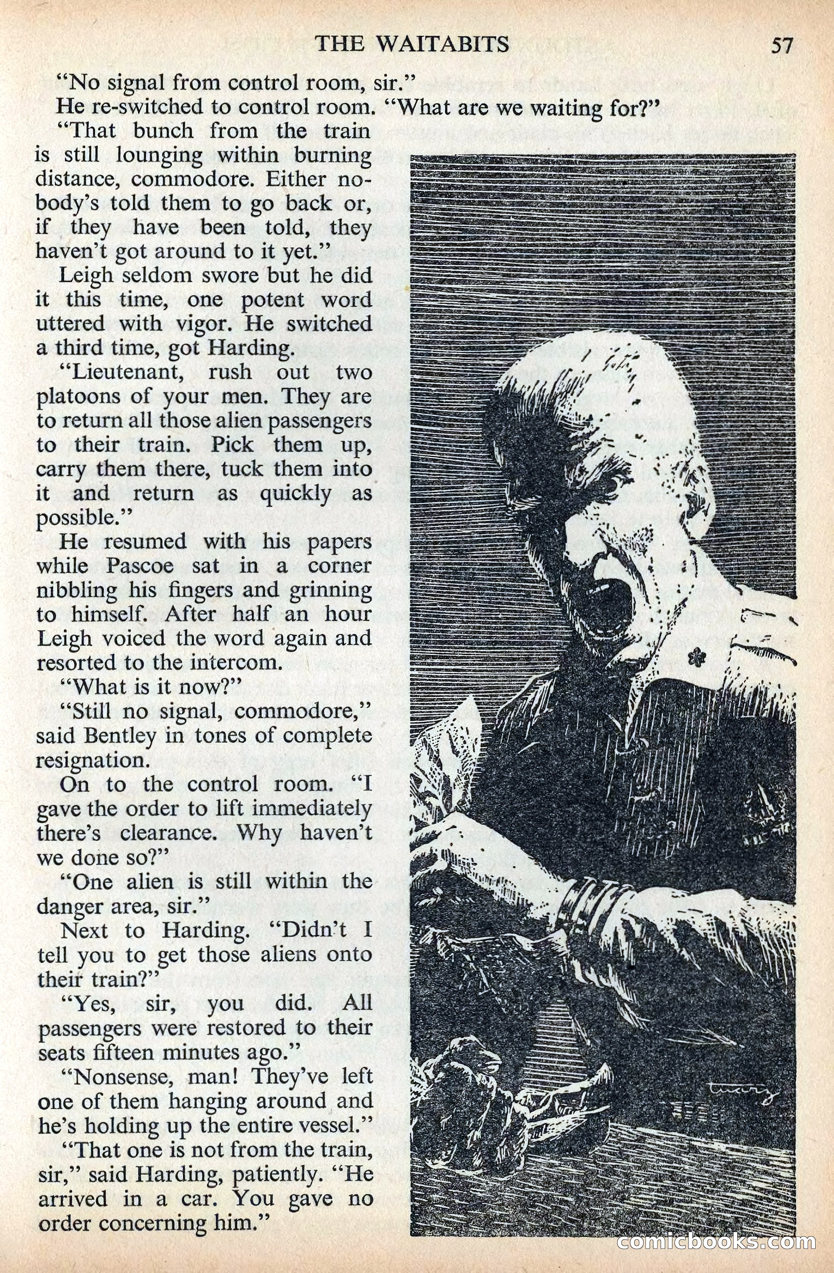 Astounding Science Fiction, British Edition, December 1955 — page 59 of 133