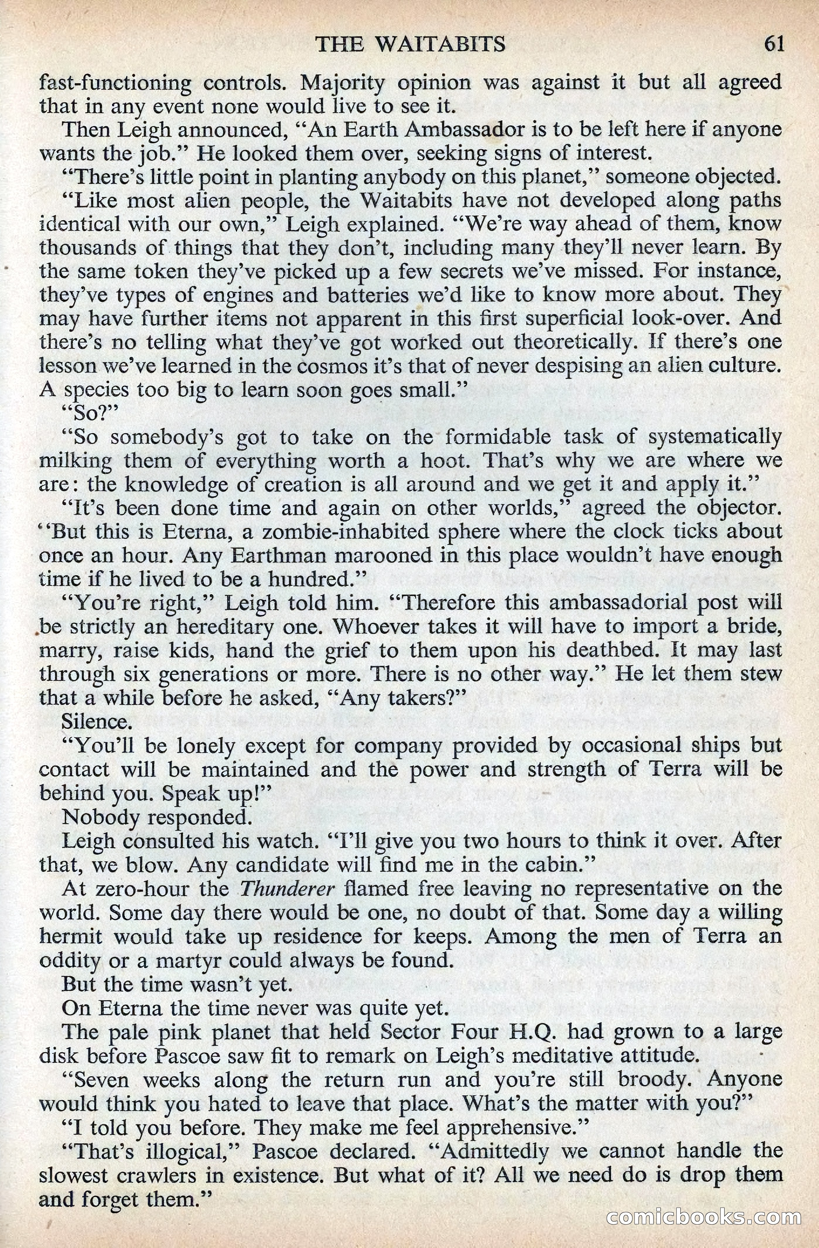 Astounding Science Fiction, British Edition, December 1955 — page 63 of 133