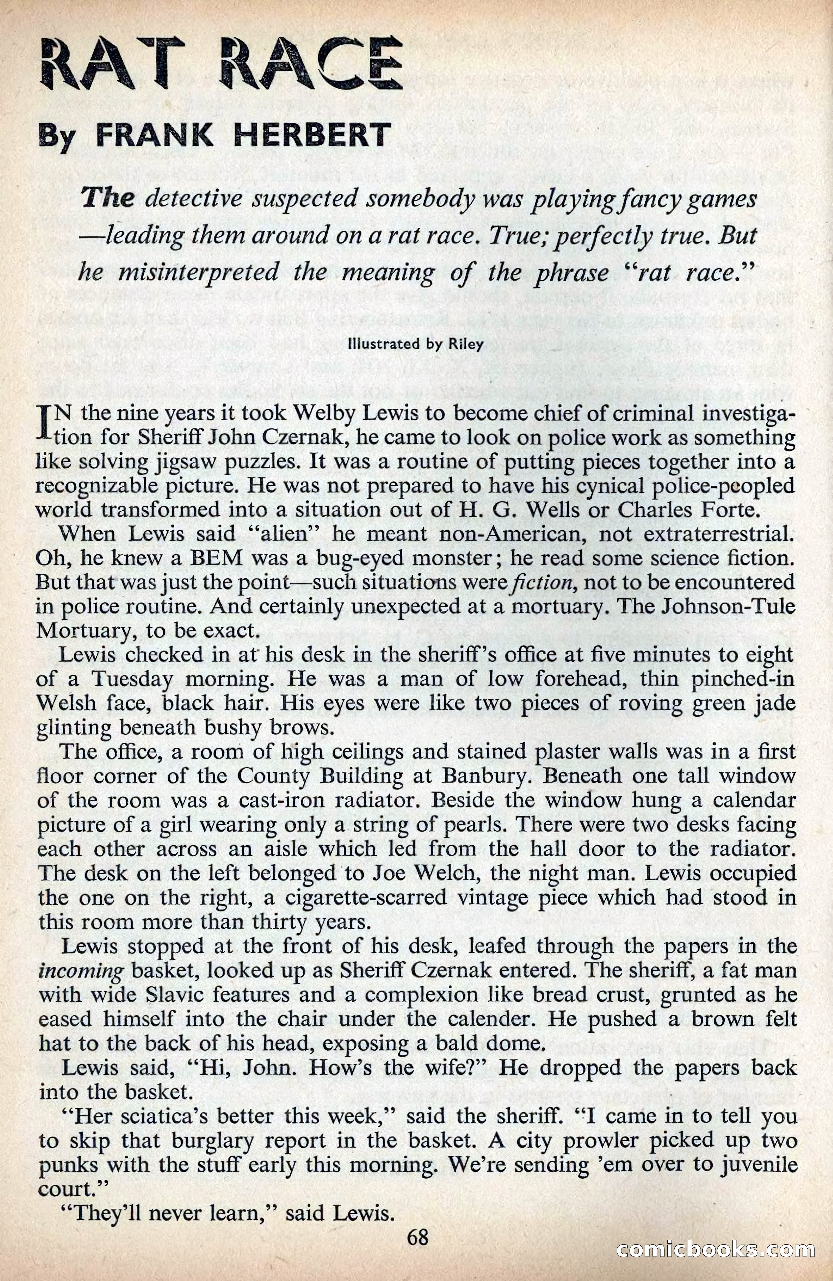 Astounding Science Fiction, British Edition, December 1955 — page 70 of 133