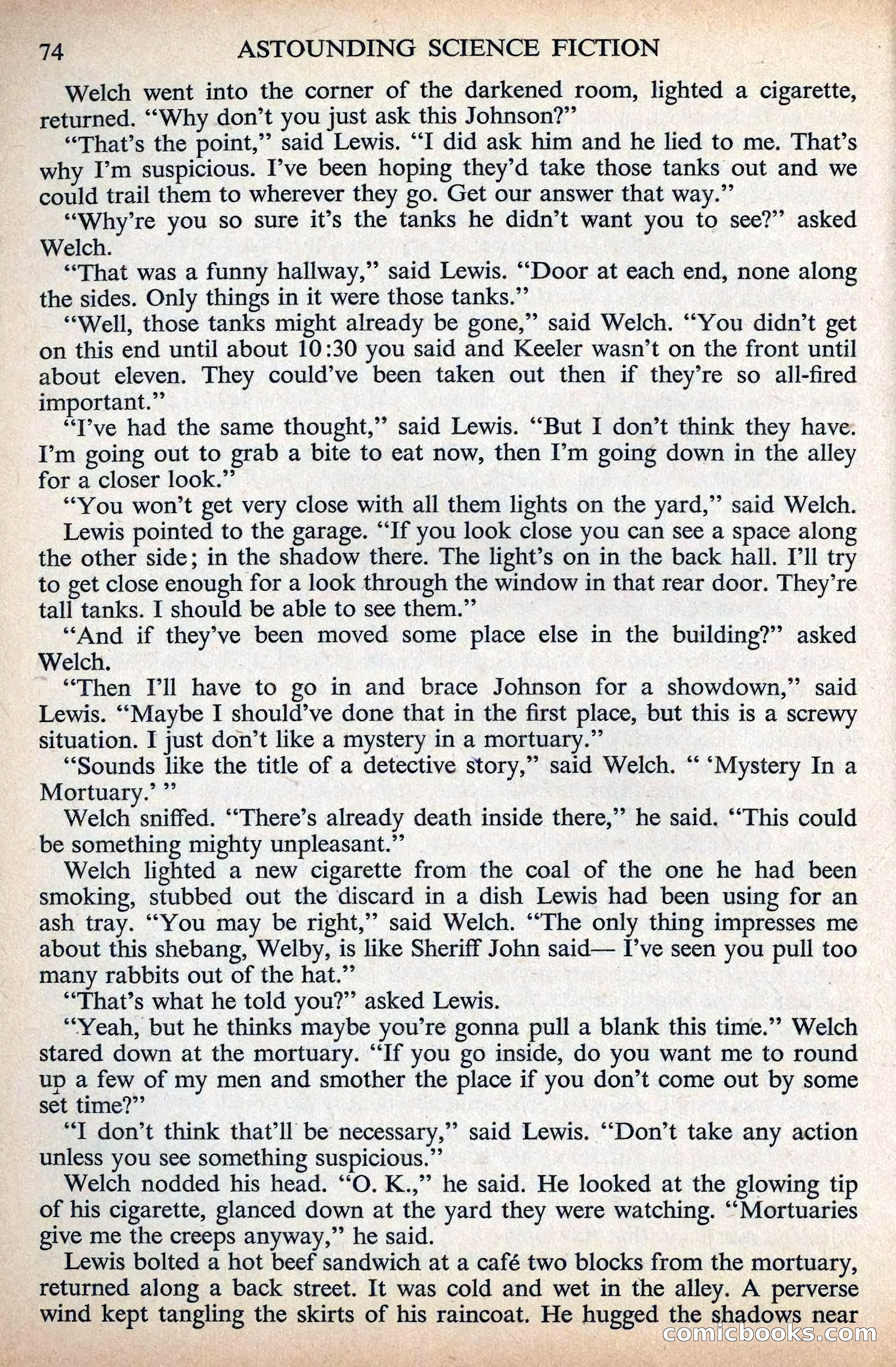 Astounding Science Fiction, British Edition, December 1955 — page 76 of 133