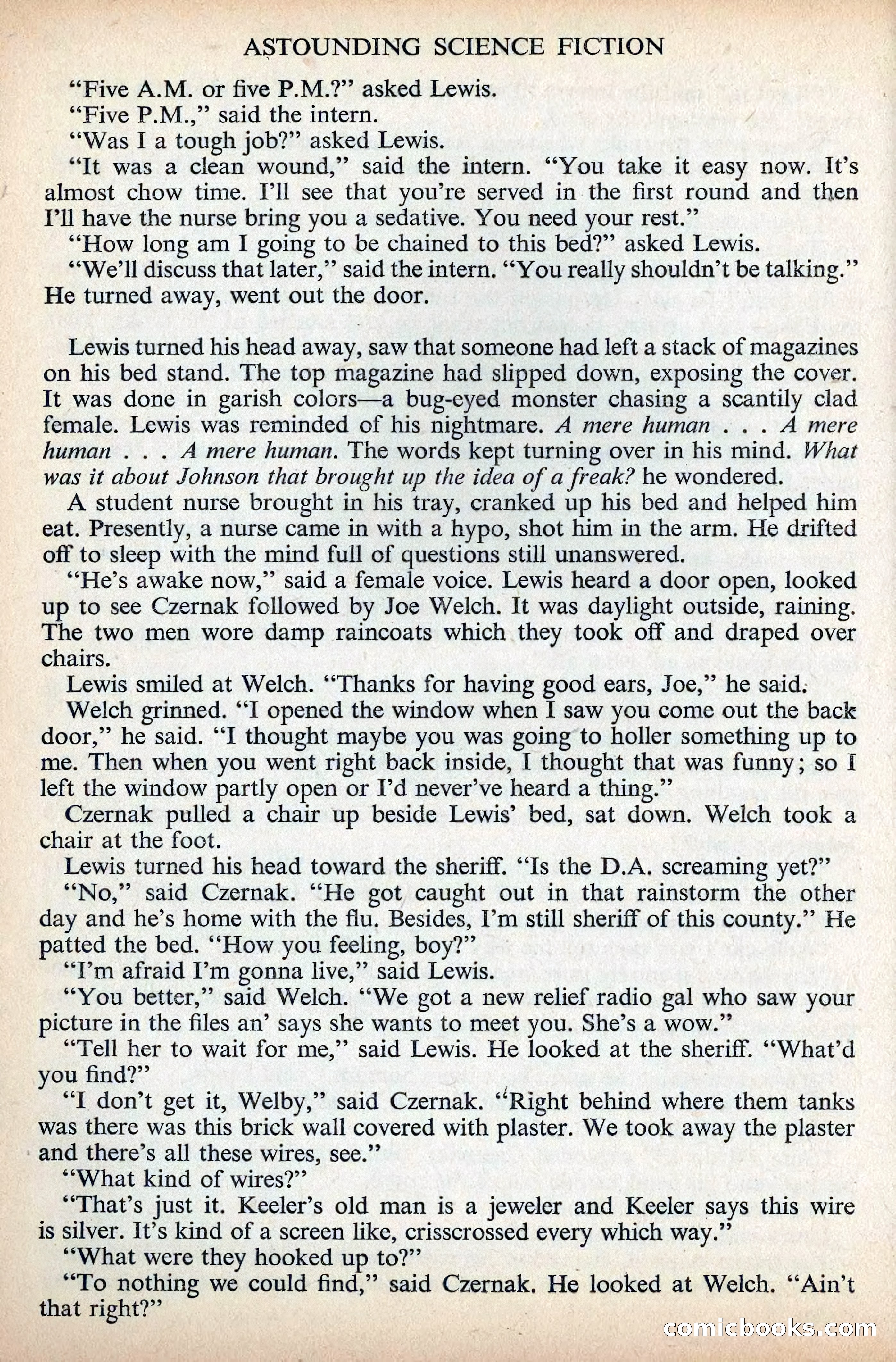 Astounding Science Fiction, British Edition, December 1955 — page 82 of 133
