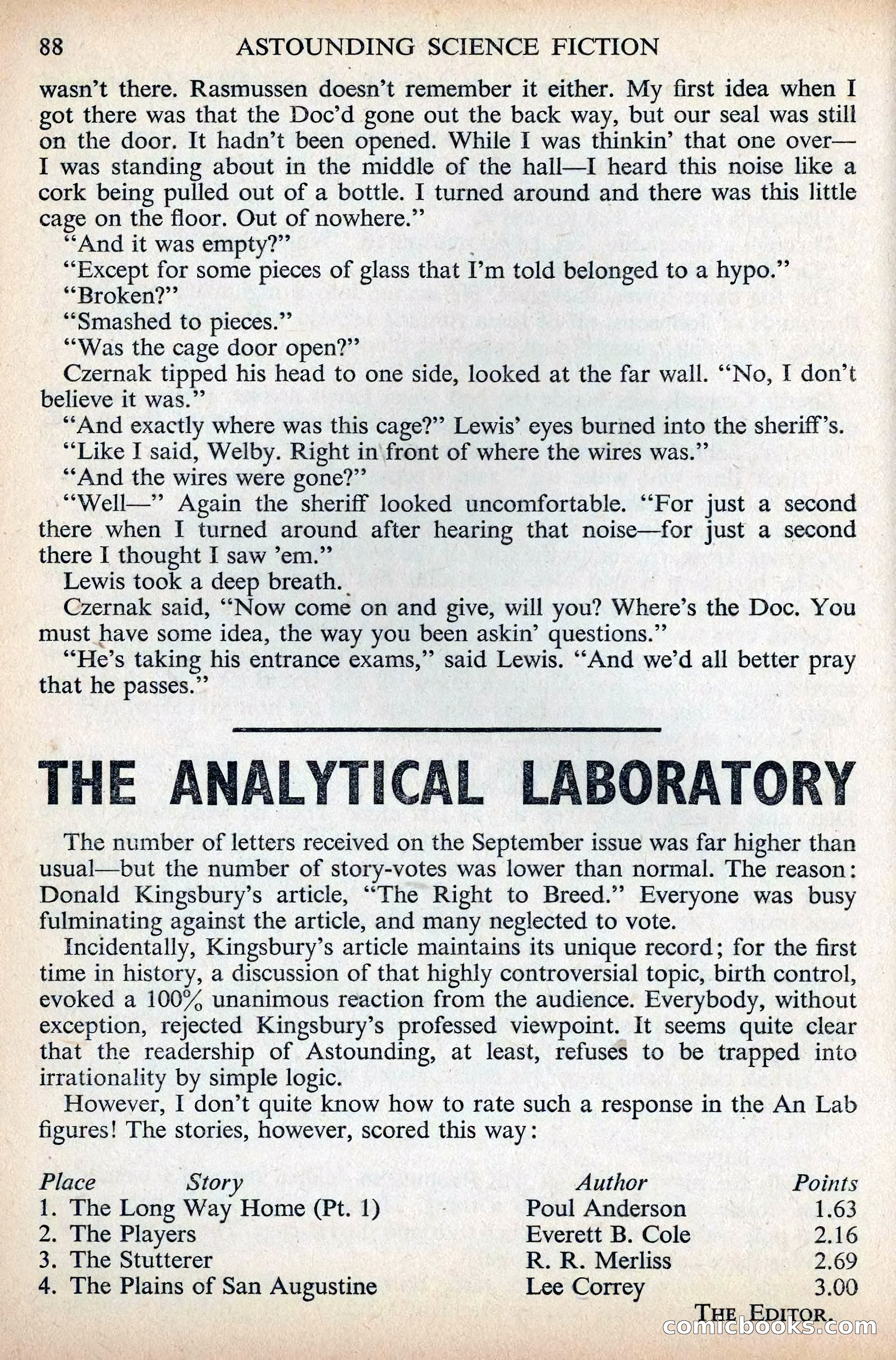 Astounding Science Fiction, British Edition, December 1955 — page 90 of 133
