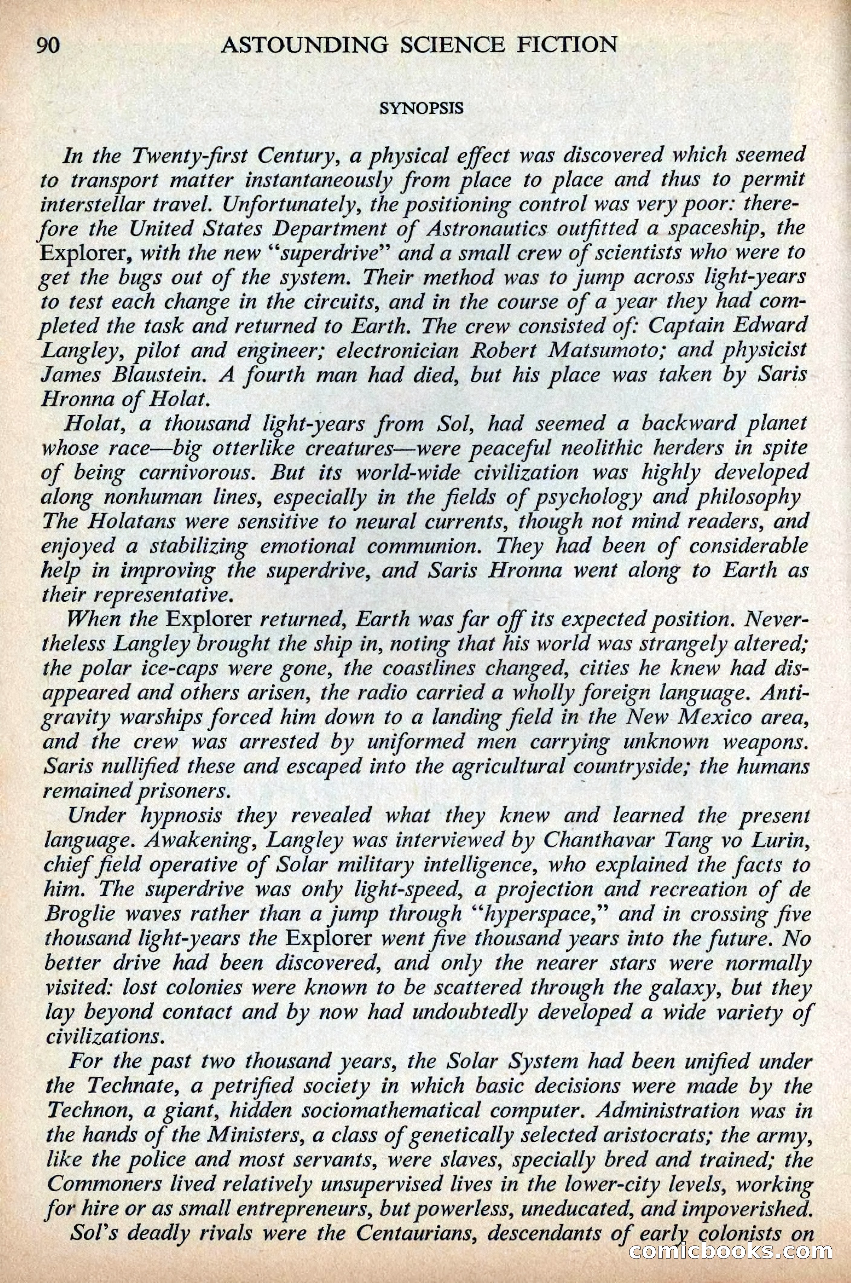 Astounding Science Fiction, British Edition, December 1955 — page 92 of 133
