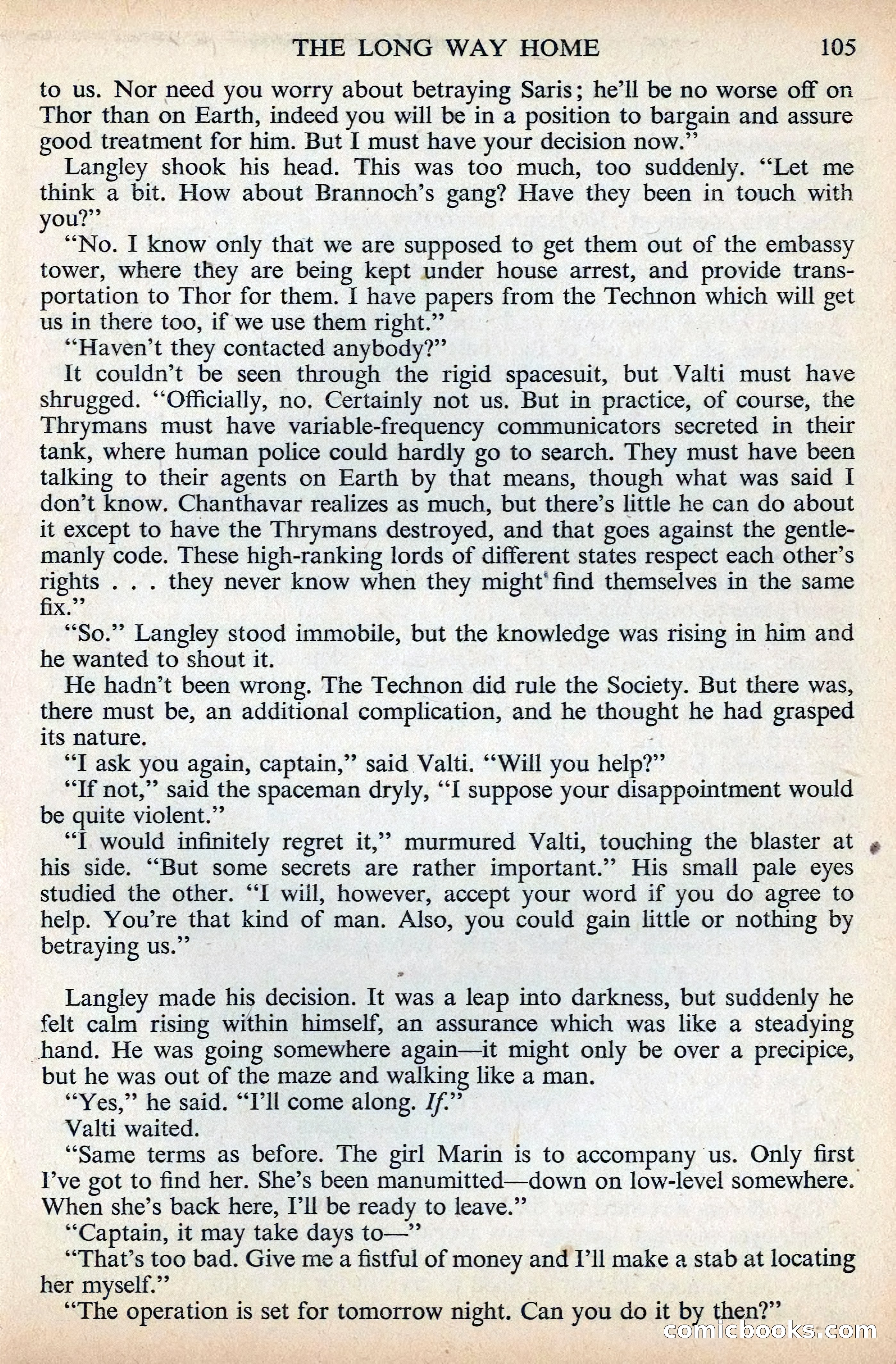 Astounding Science Fiction, British Edition, December 1955 — page 107 of 133