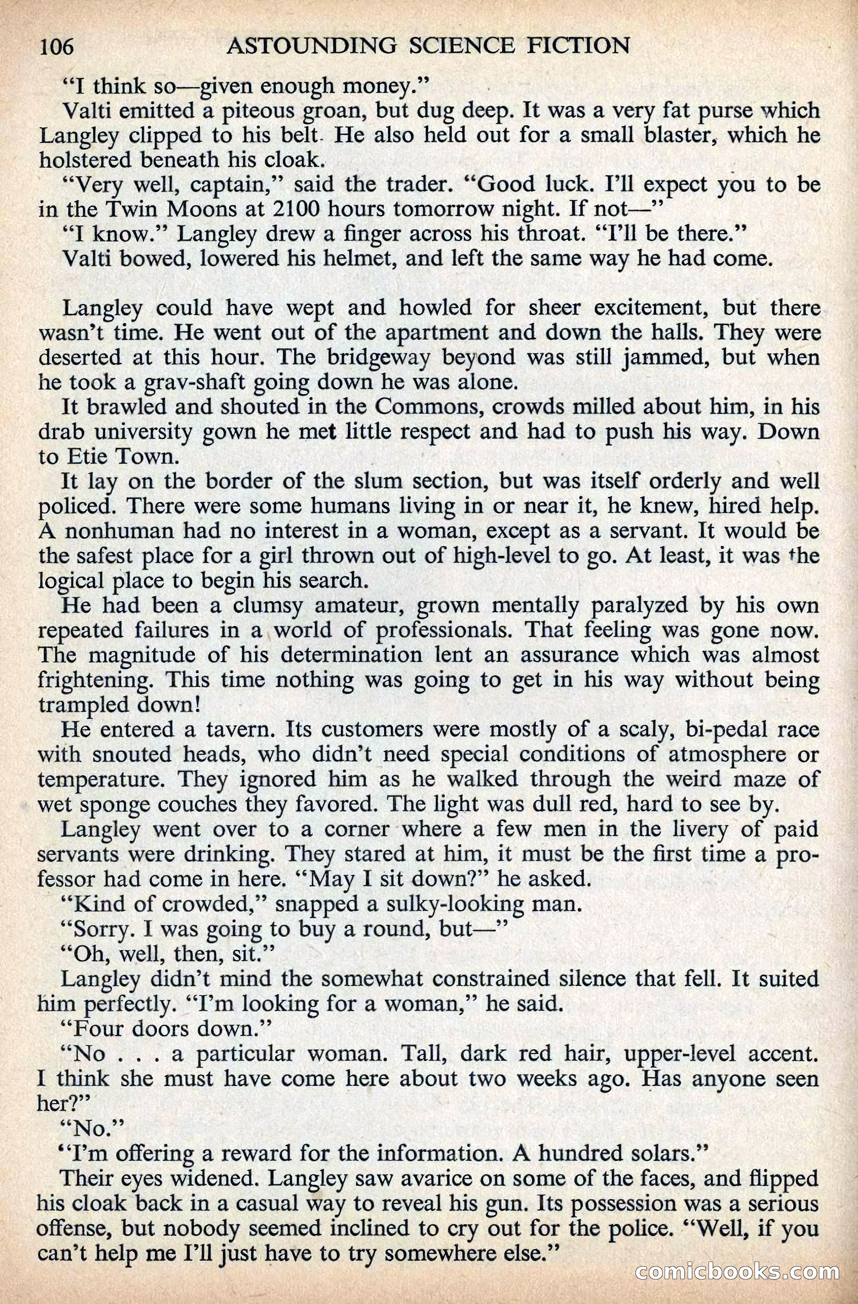 Astounding Science Fiction, British Edition, December 1955 — page 108 of 133
