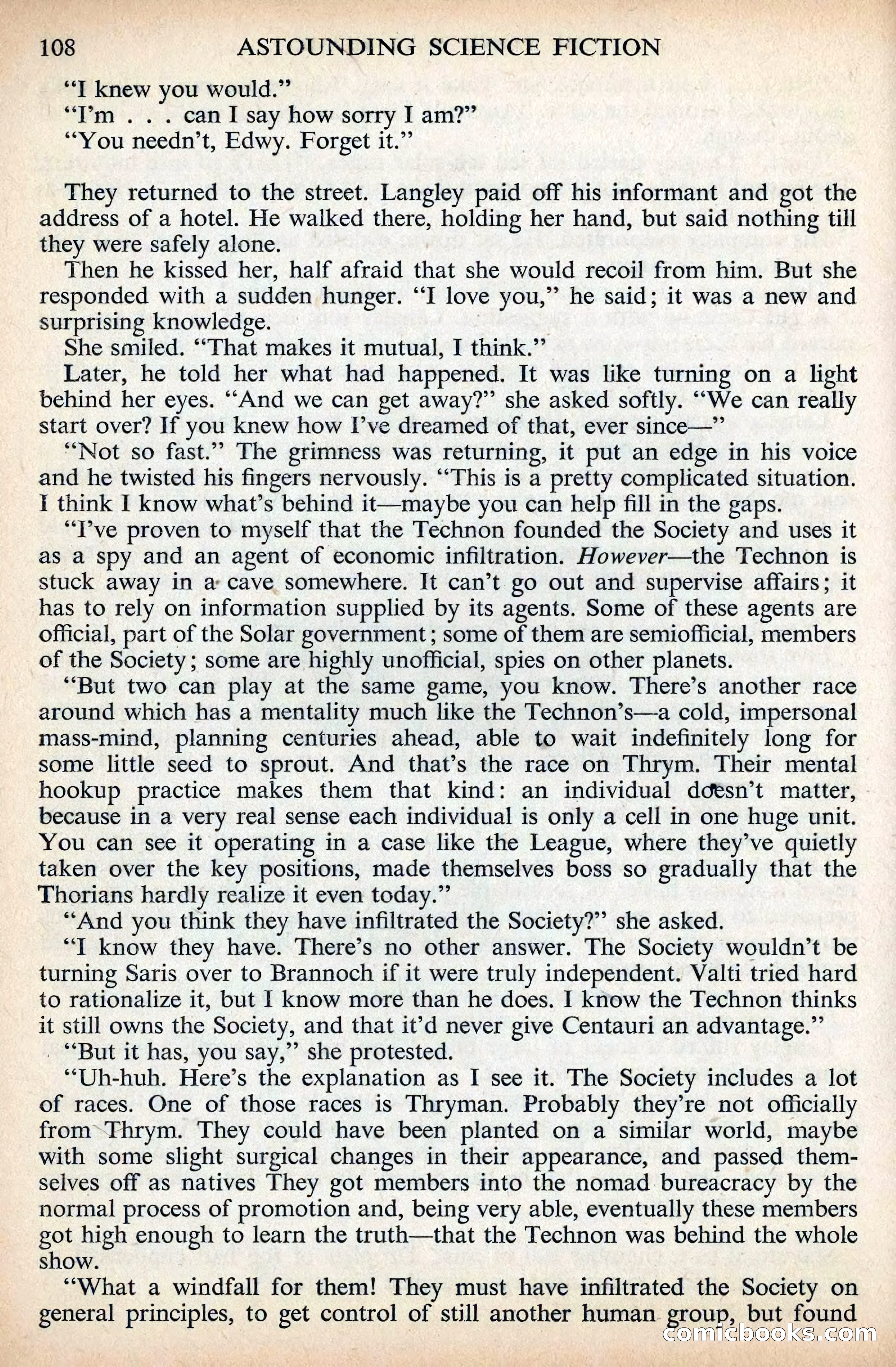 Astounding Science Fiction, British Edition, December 1955 — page 110 of 133