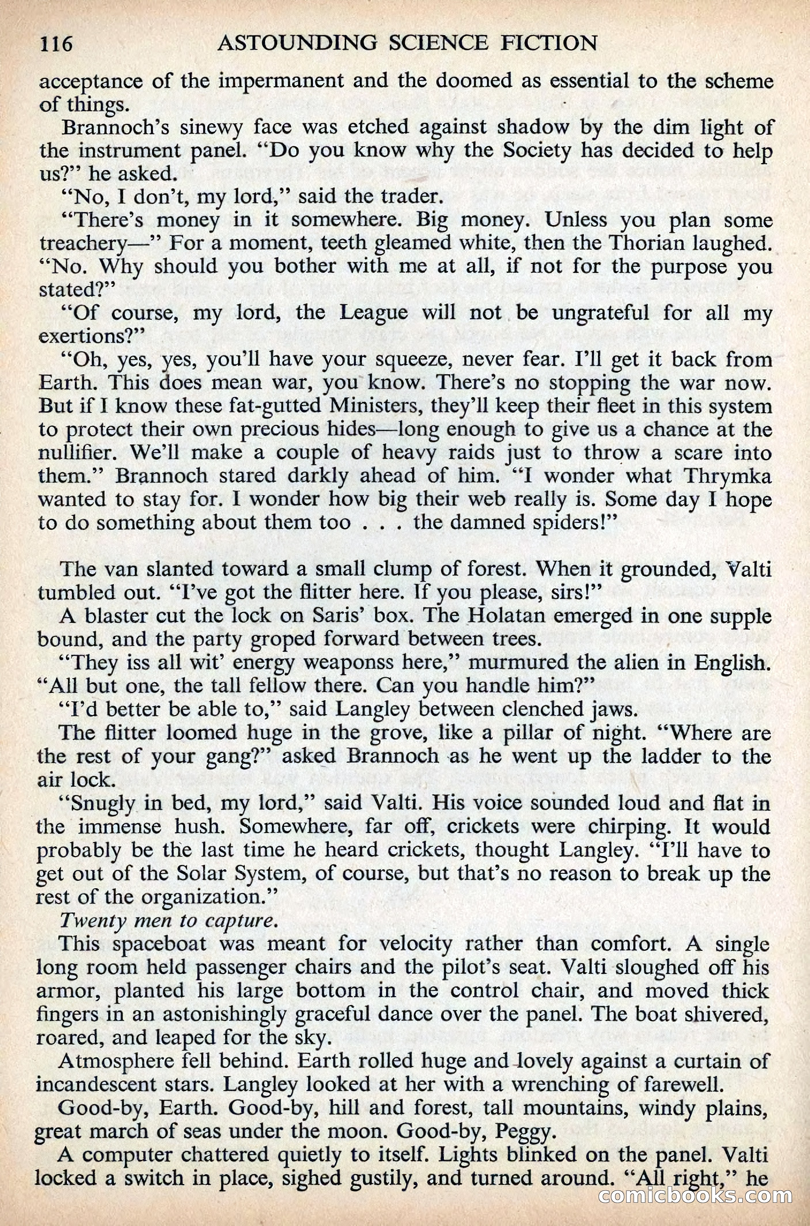 Astounding Science Fiction, British Edition, December 1955 — page 118 of 133