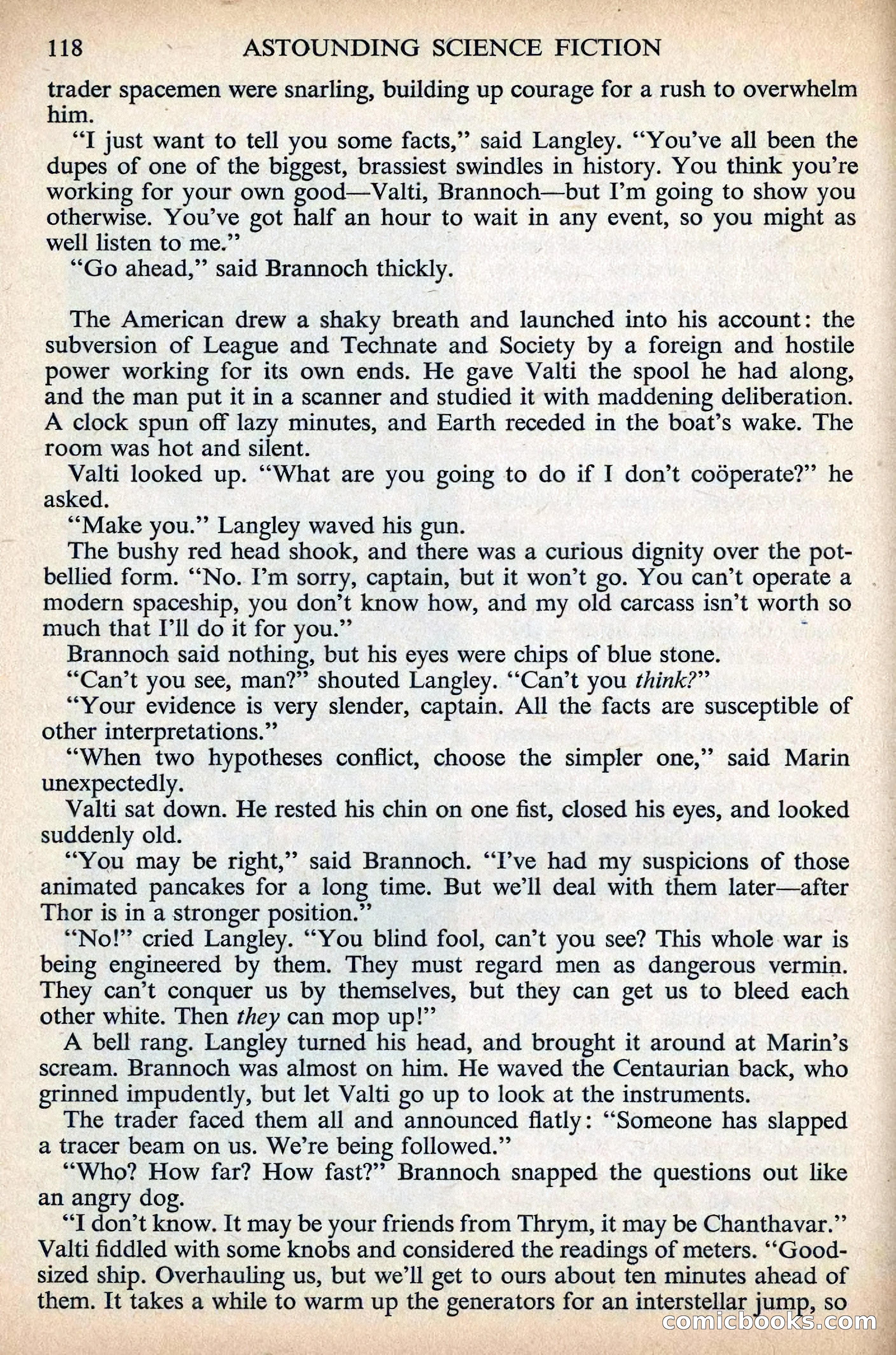 Astounding Science Fiction, British Edition, December 1955 — page 120 of 133