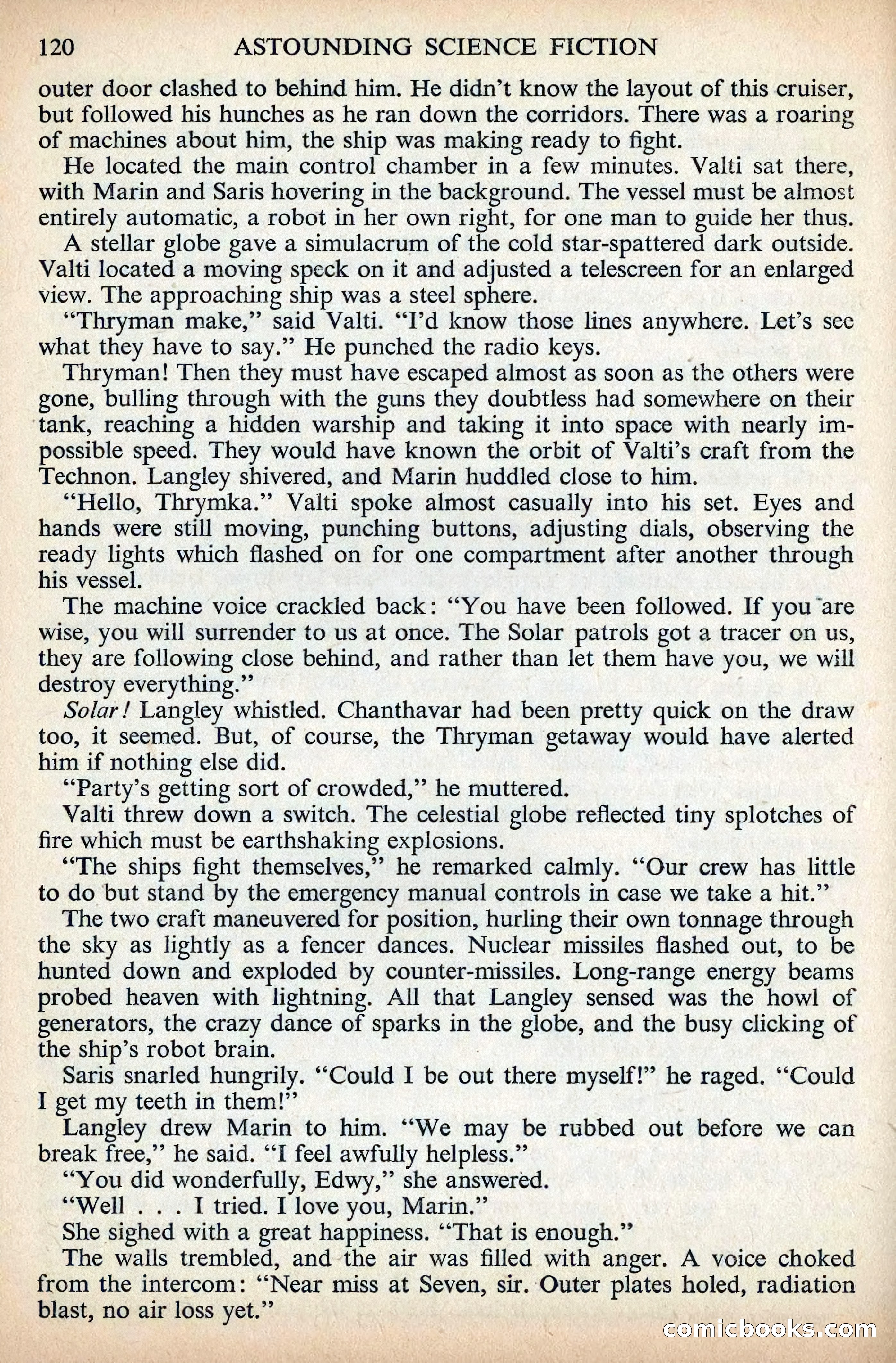 Astounding Science Fiction, British Edition, December 1955 — page 122 of 133