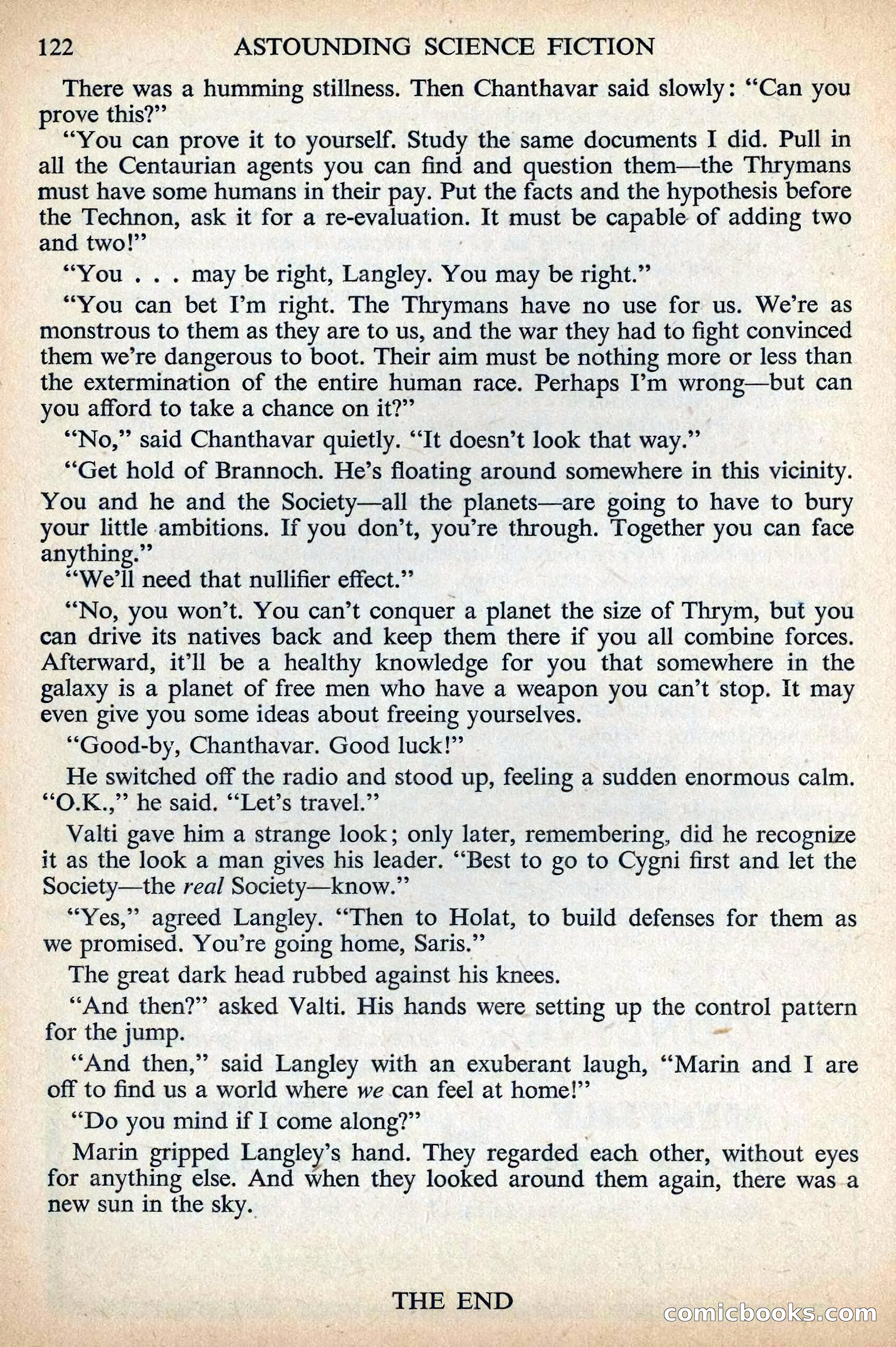 Astounding Science Fiction, British Edition, December 1955 — page 124 of 133