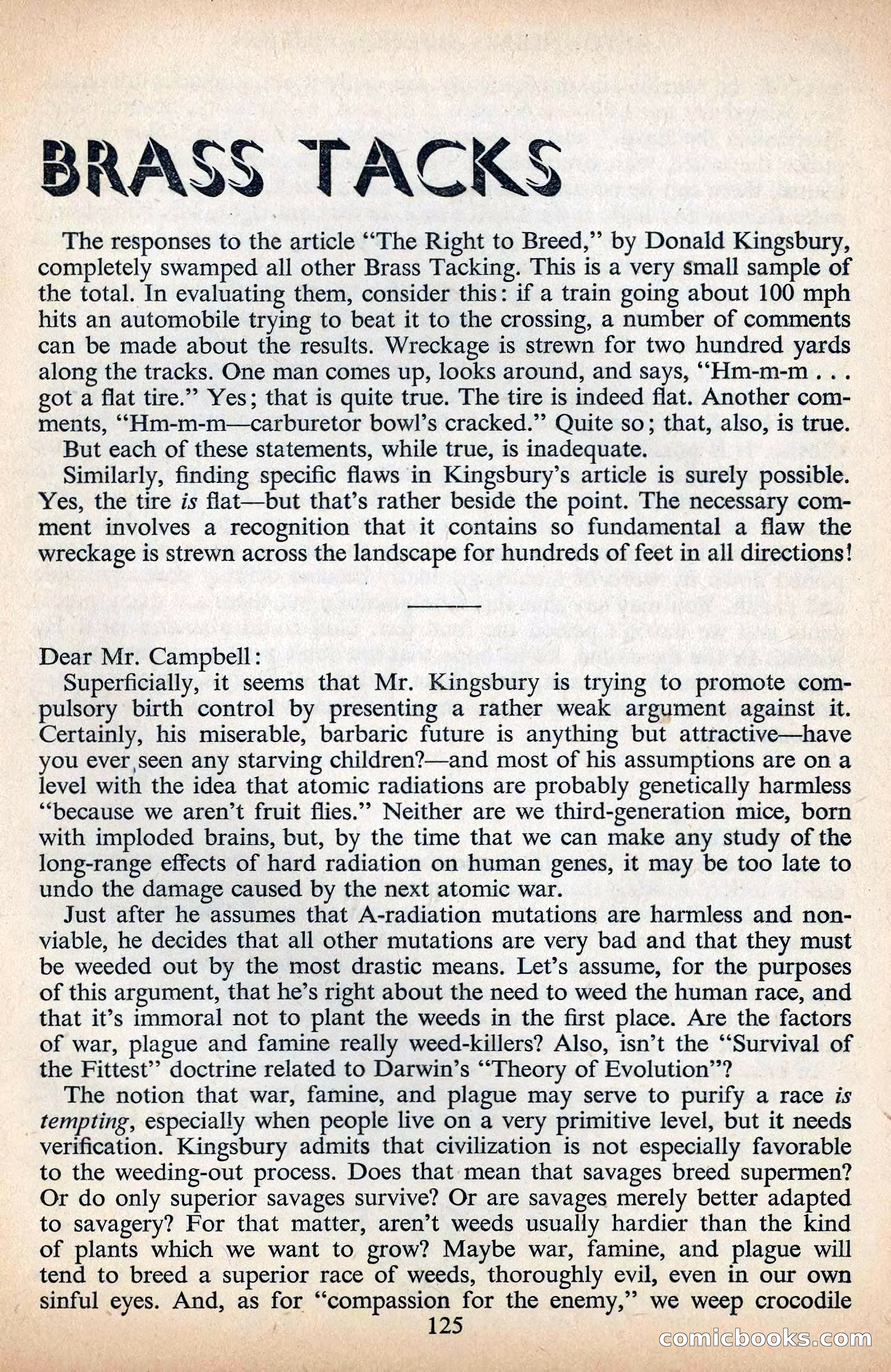 Astounding Science Fiction, British Edition, December 1955 — page 127 of 133