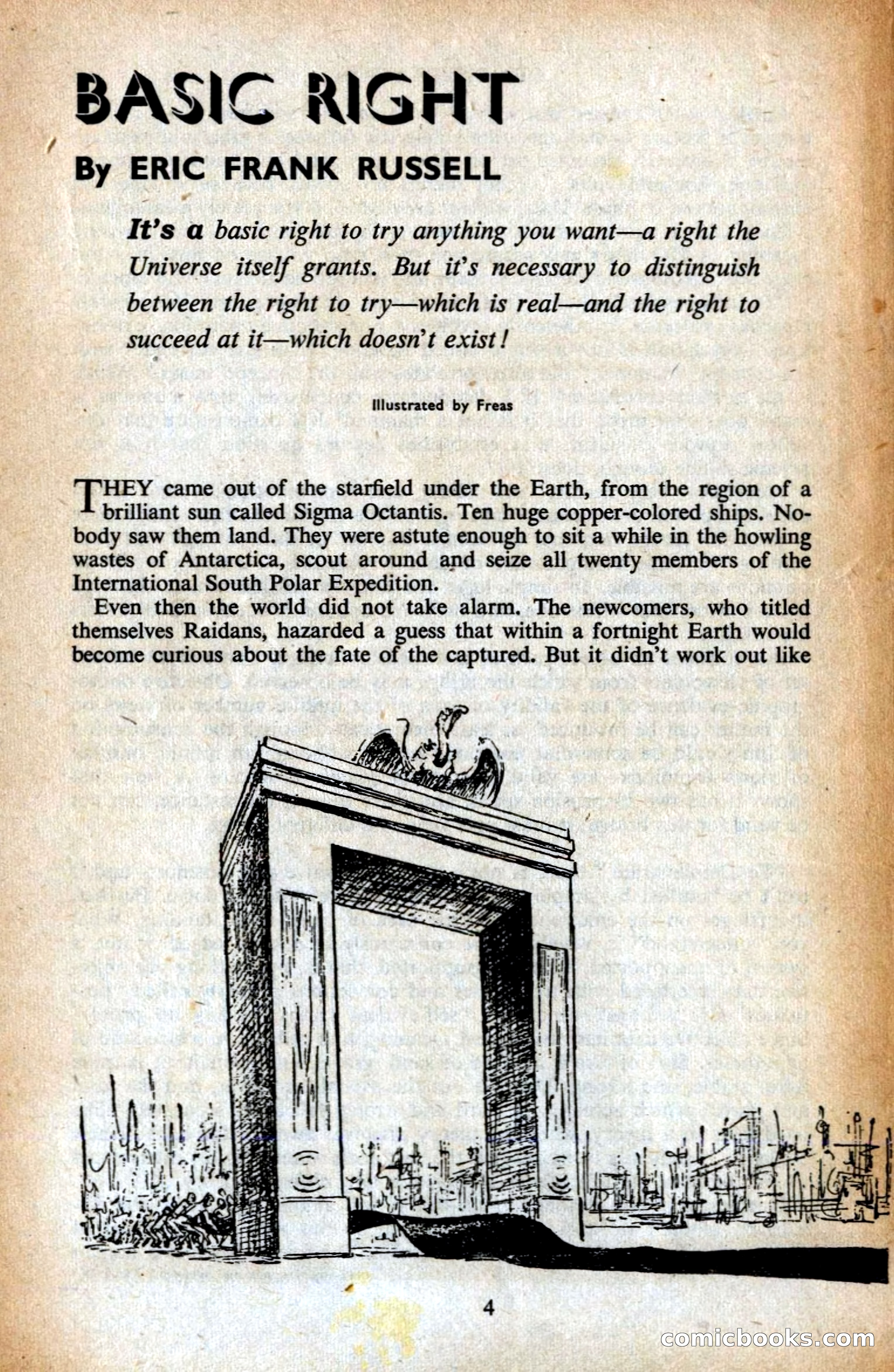 Astounding British Edition, Vol. 14, No. 7 — page 6 of 132