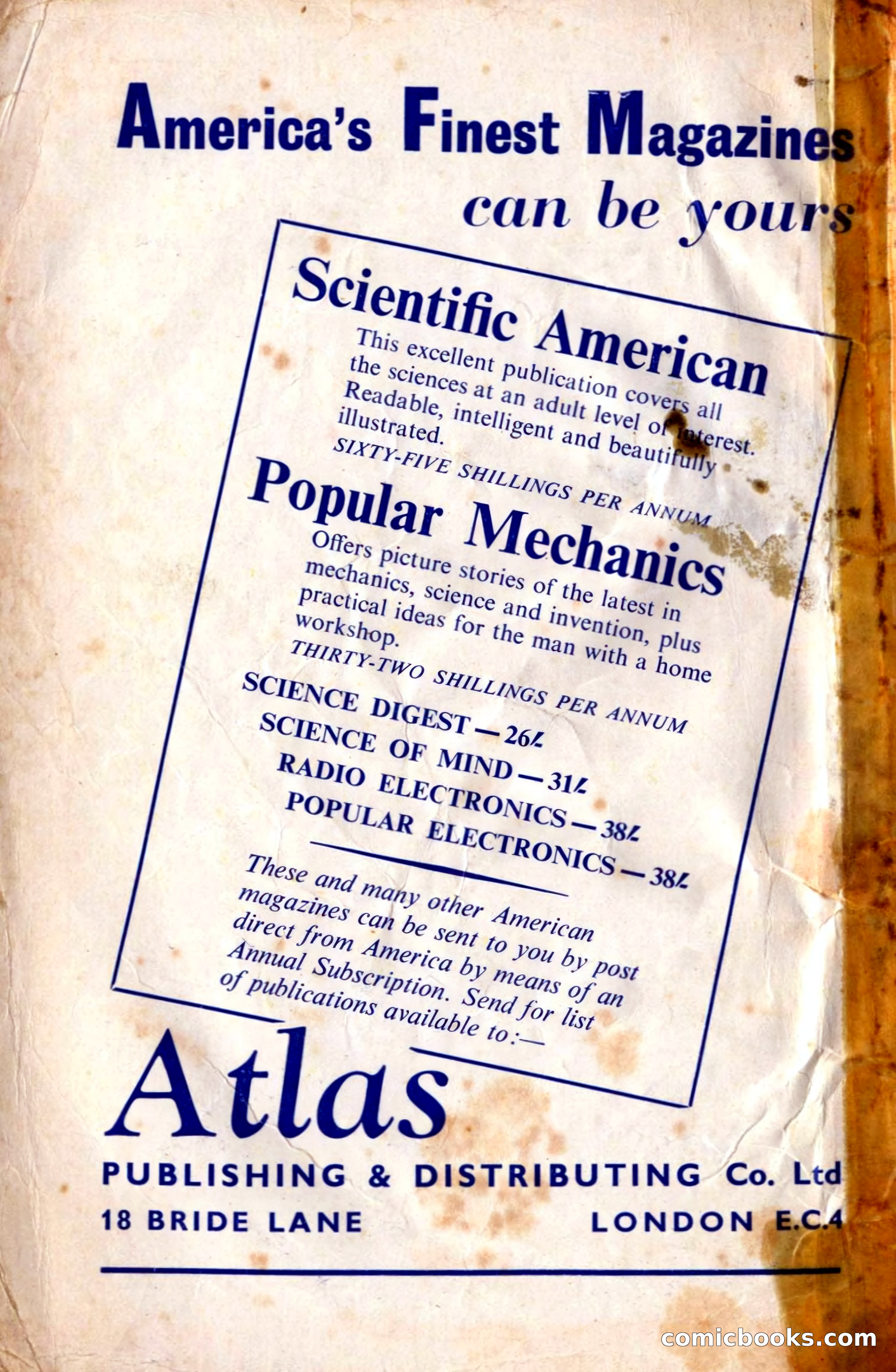 Astounding British Edition, August 1958 — page 1 of 132