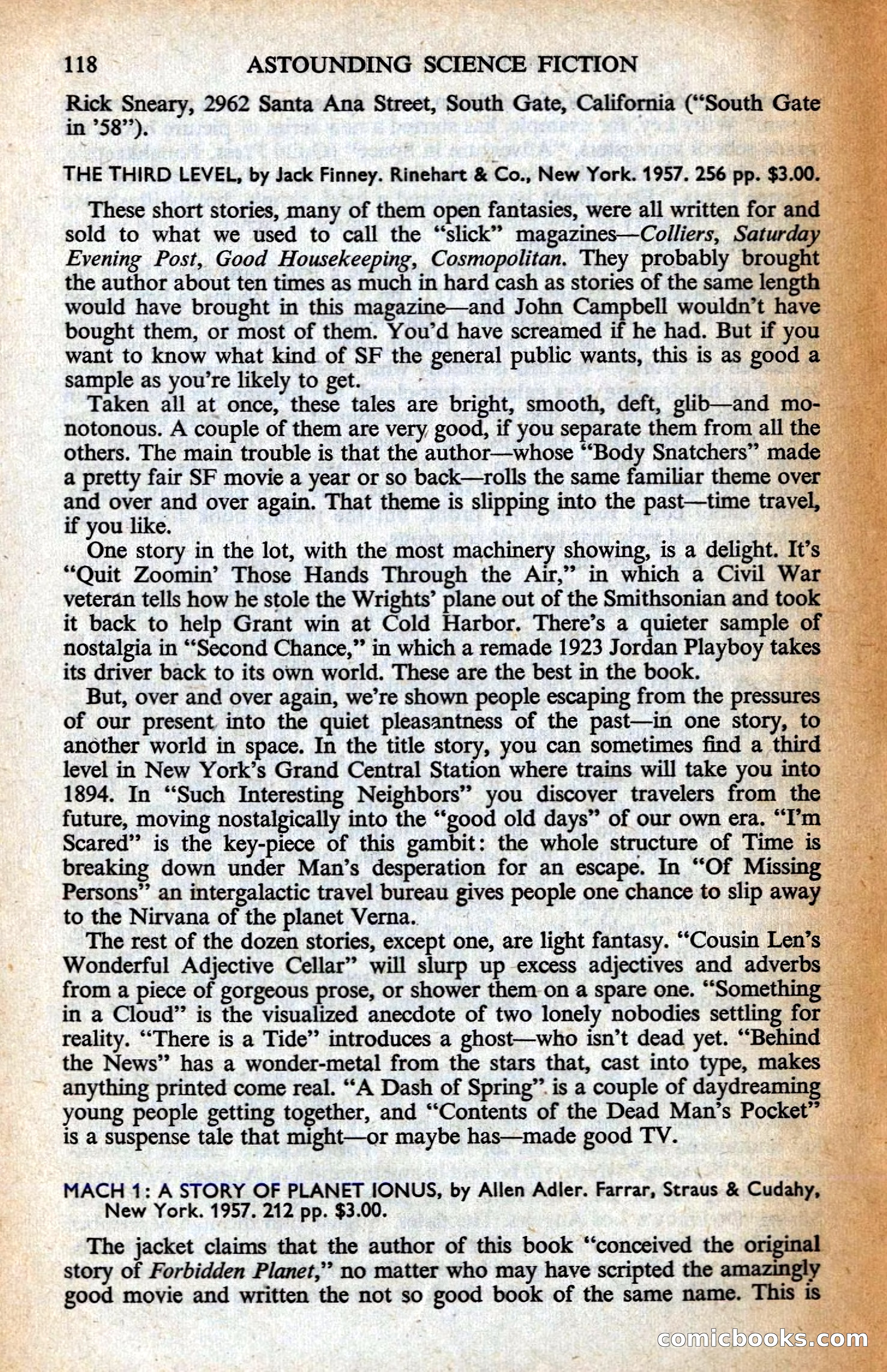 Astounding British Edition, August 1958 — page 120 of 132