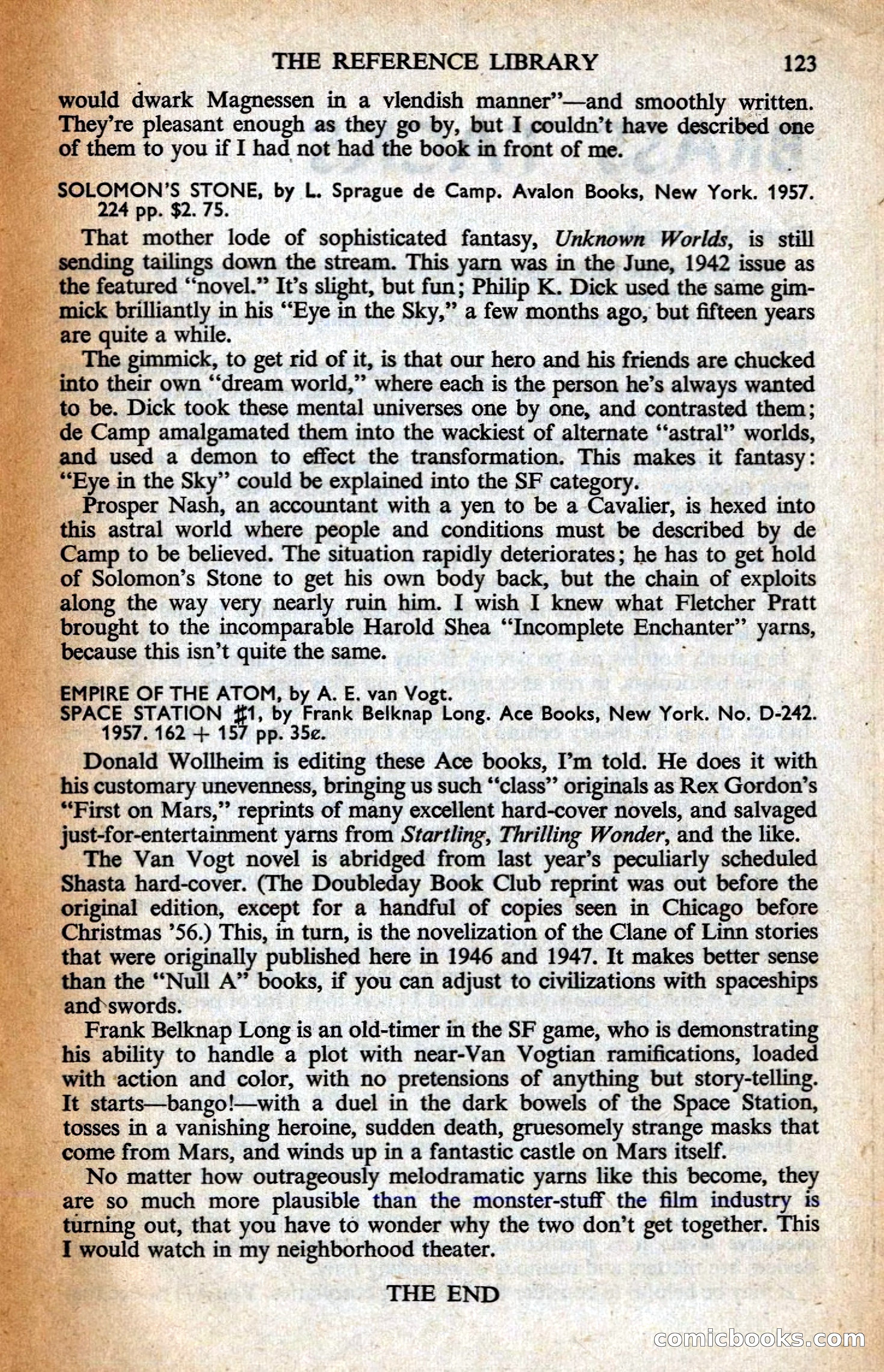 Astounding British Edition, August 1958 — page 125 of 132