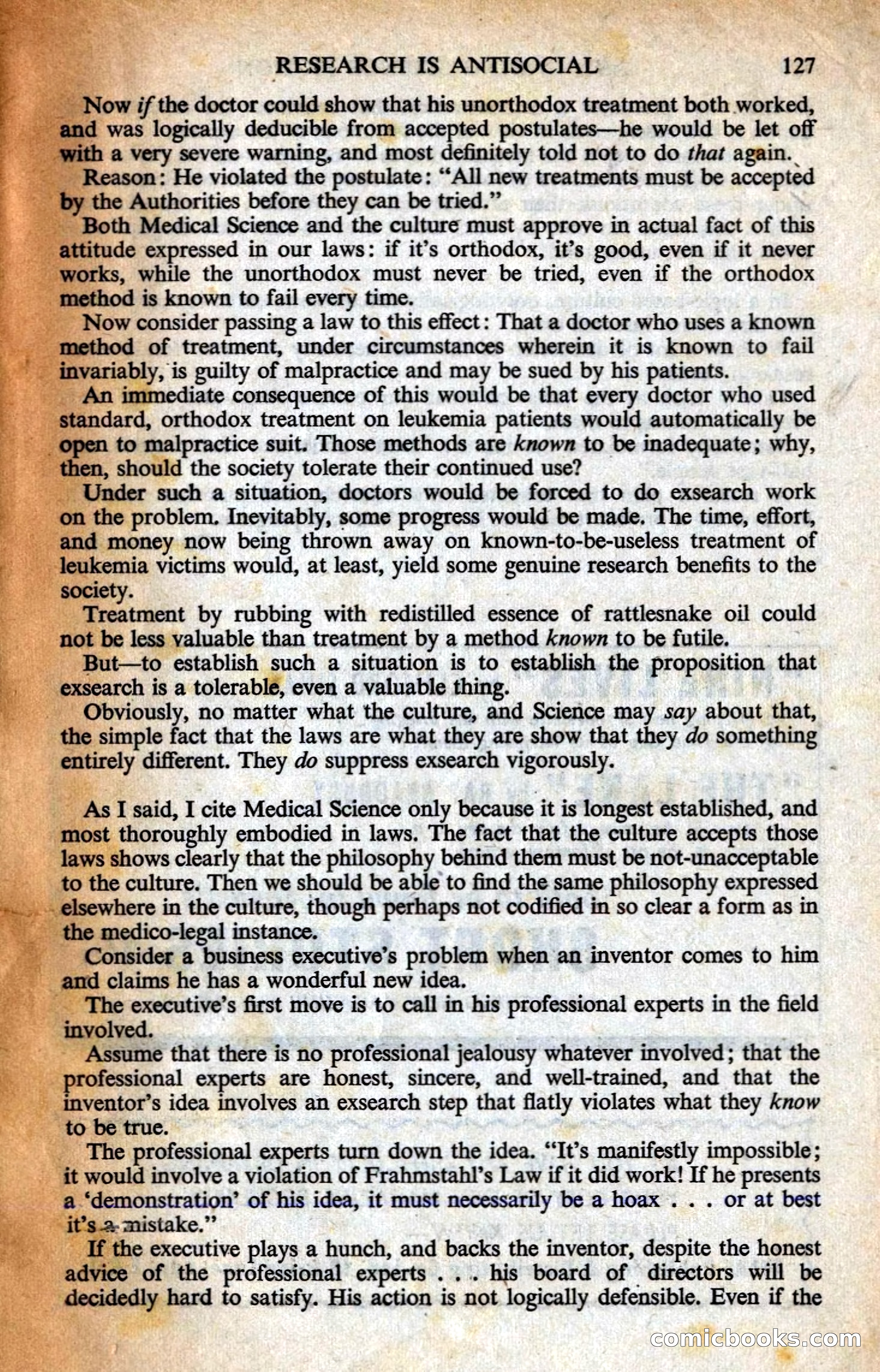 Astounding British Edition, August 1958 — page 129 of 132