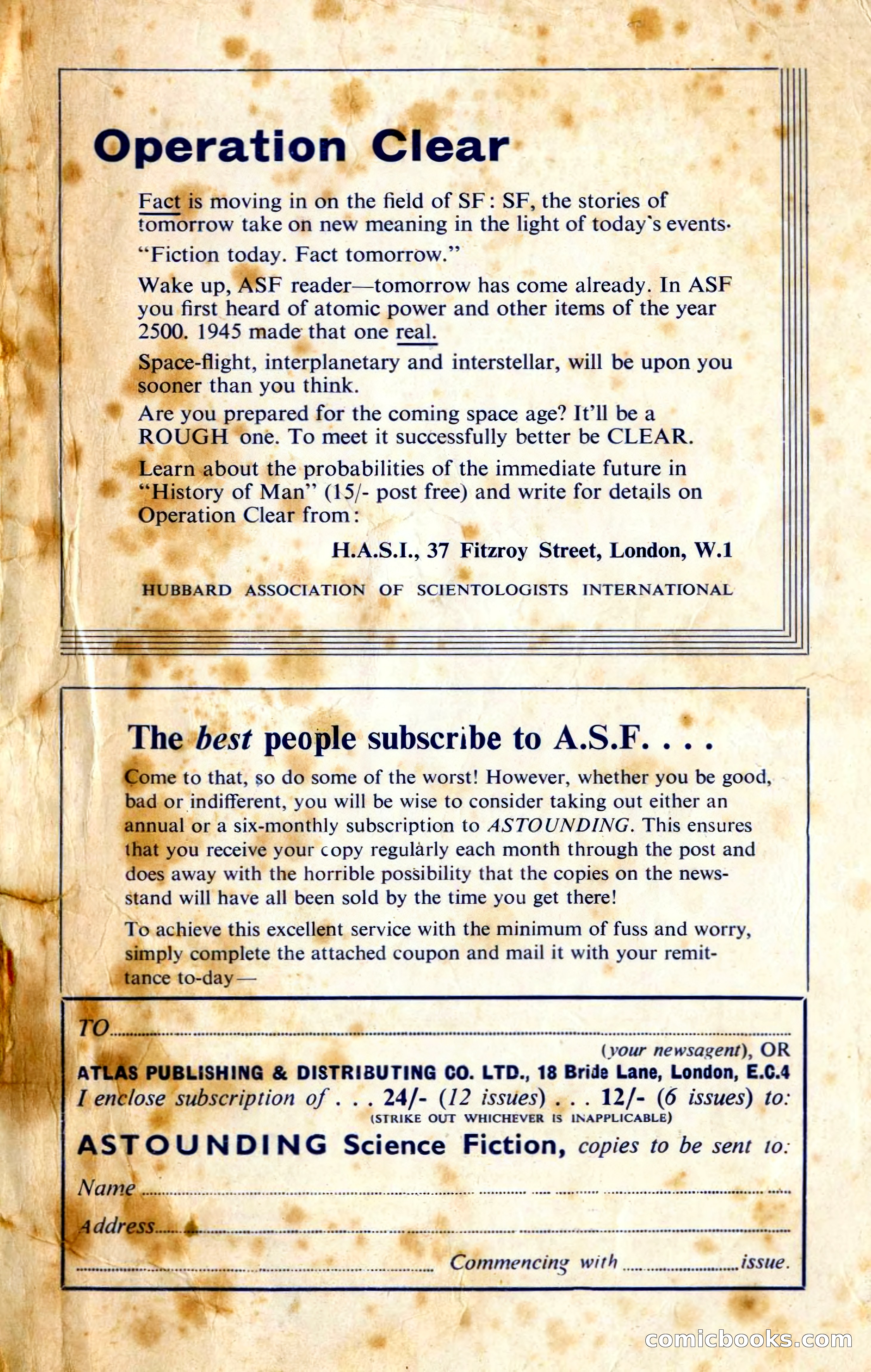 Astounding British Edition, August 1958 — page 130 of 132