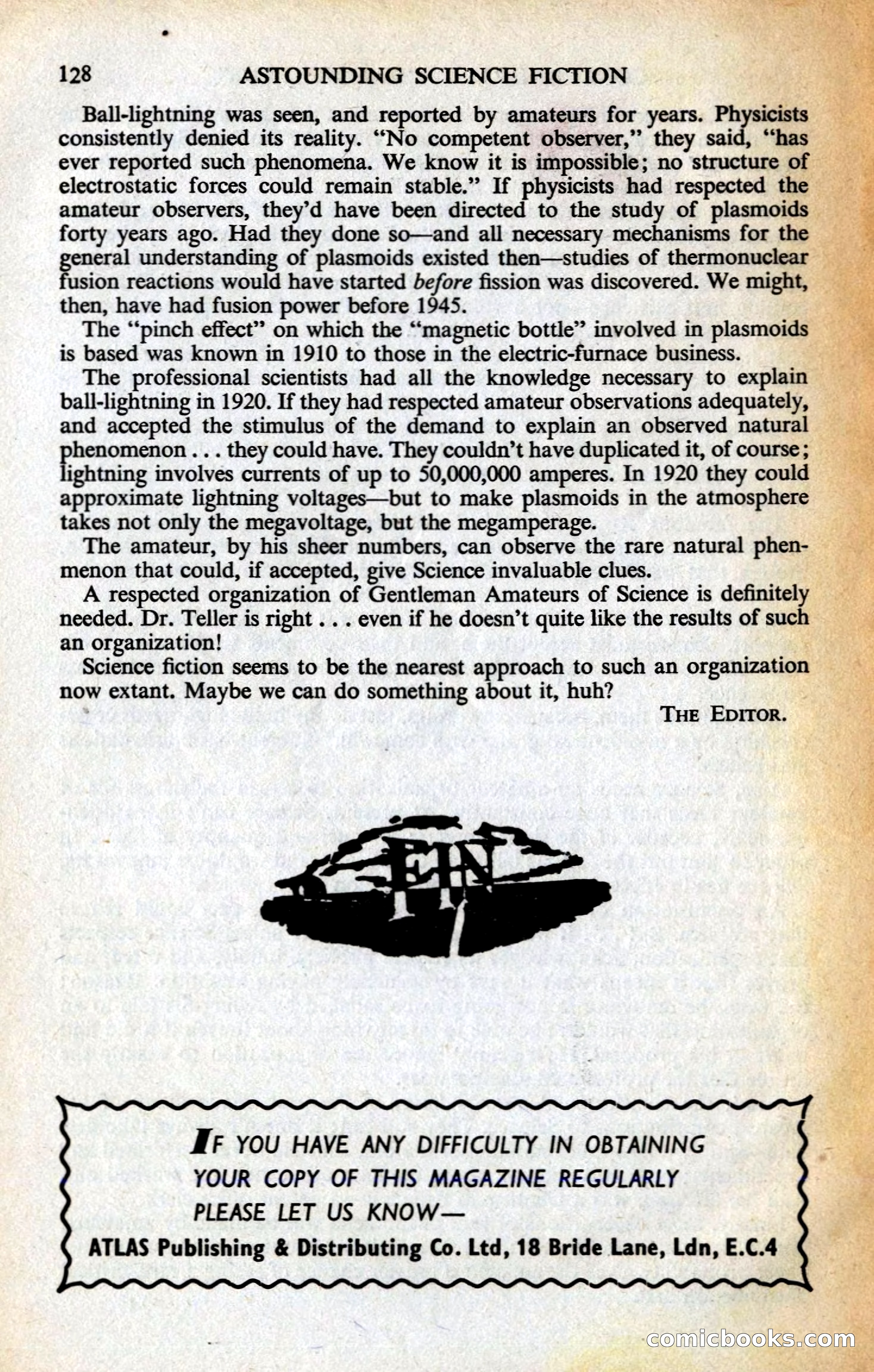 Astounding British Edition, Vol. 14, No. 9 — page 132 of 132