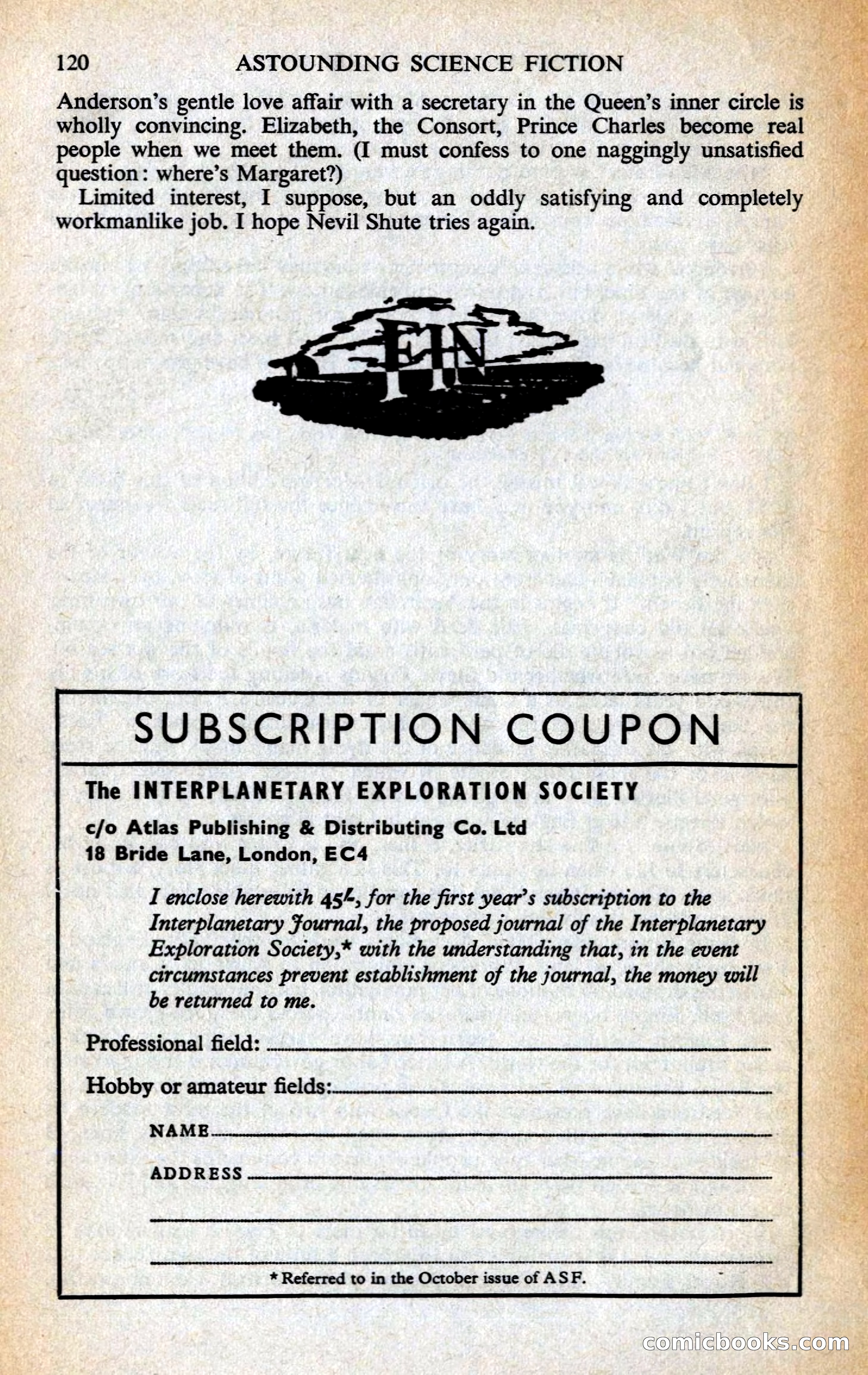 Astounding British Edition, Volume 14, Number 11 — page 122 of 132