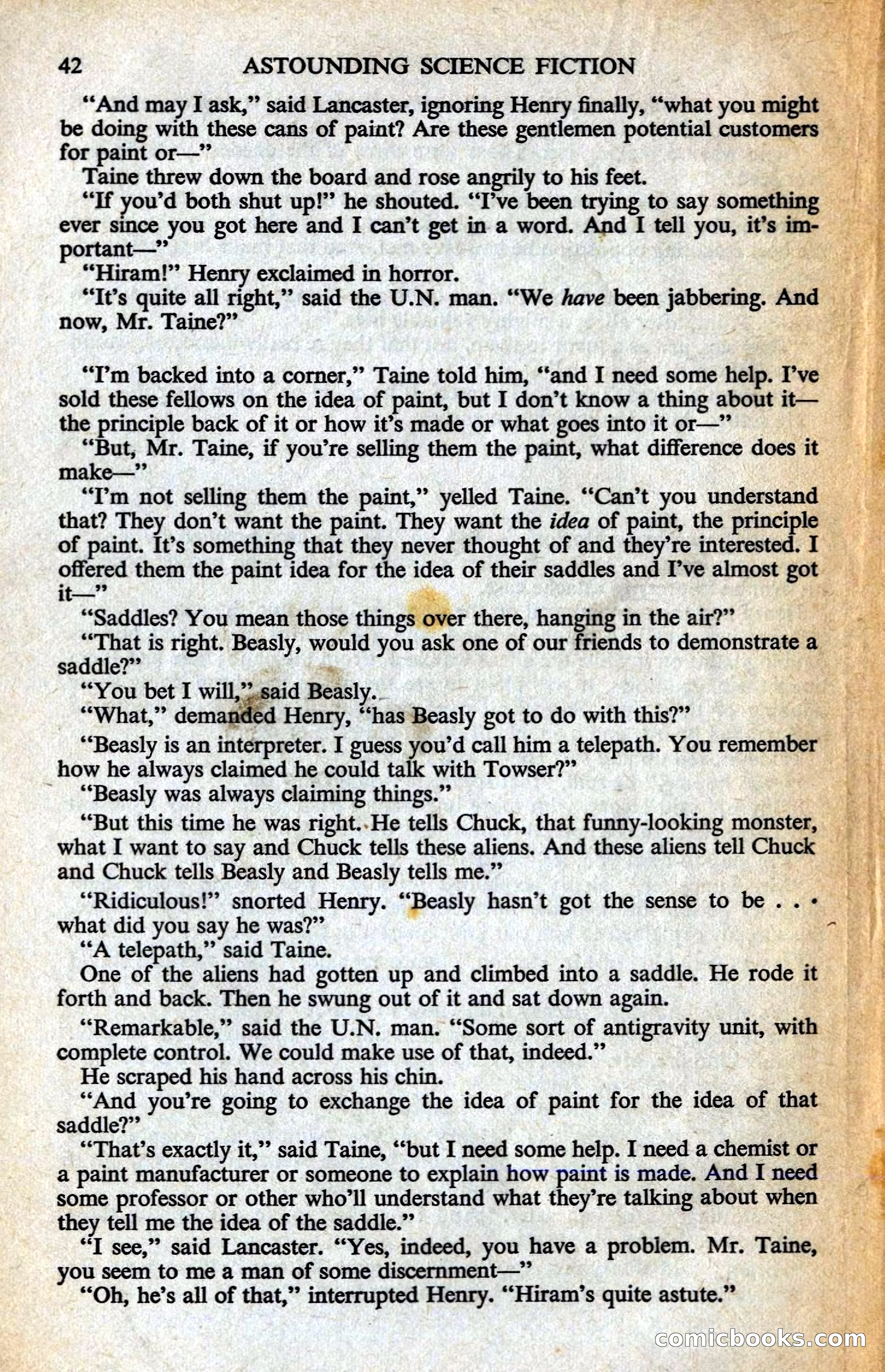 Astounding Science Fiction, British Edition — page 44 of 132