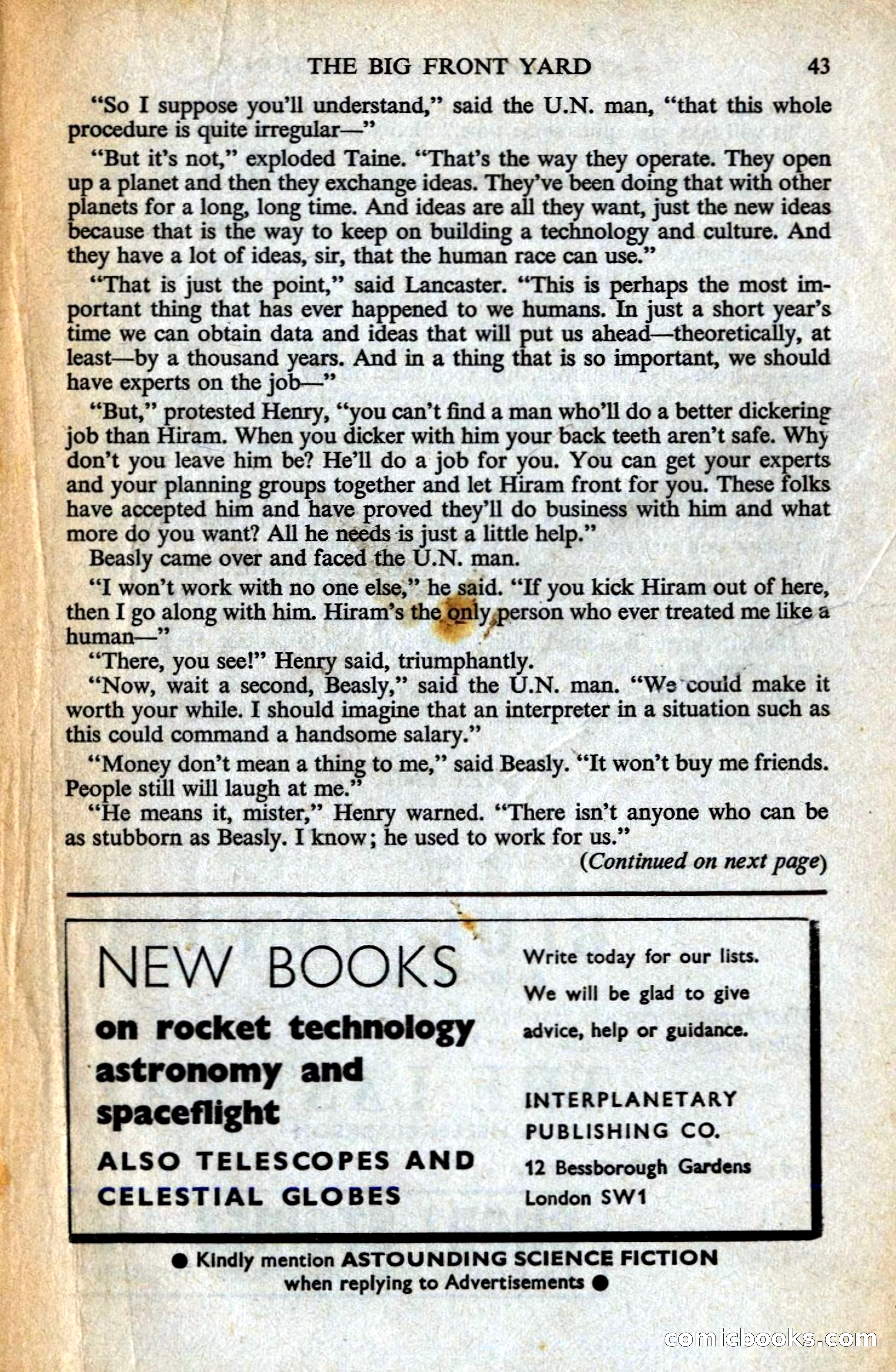 Astounding Science Fiction, British Edition — page 45 of 132