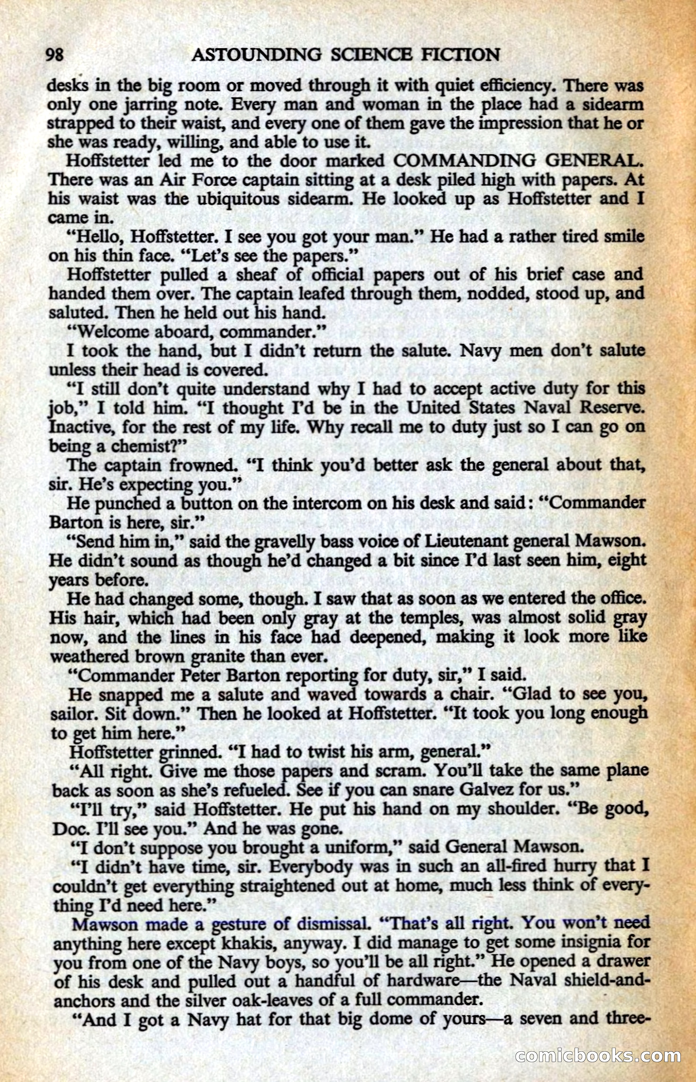 Astounding Science Fiction, British Edition — page 100 of 132