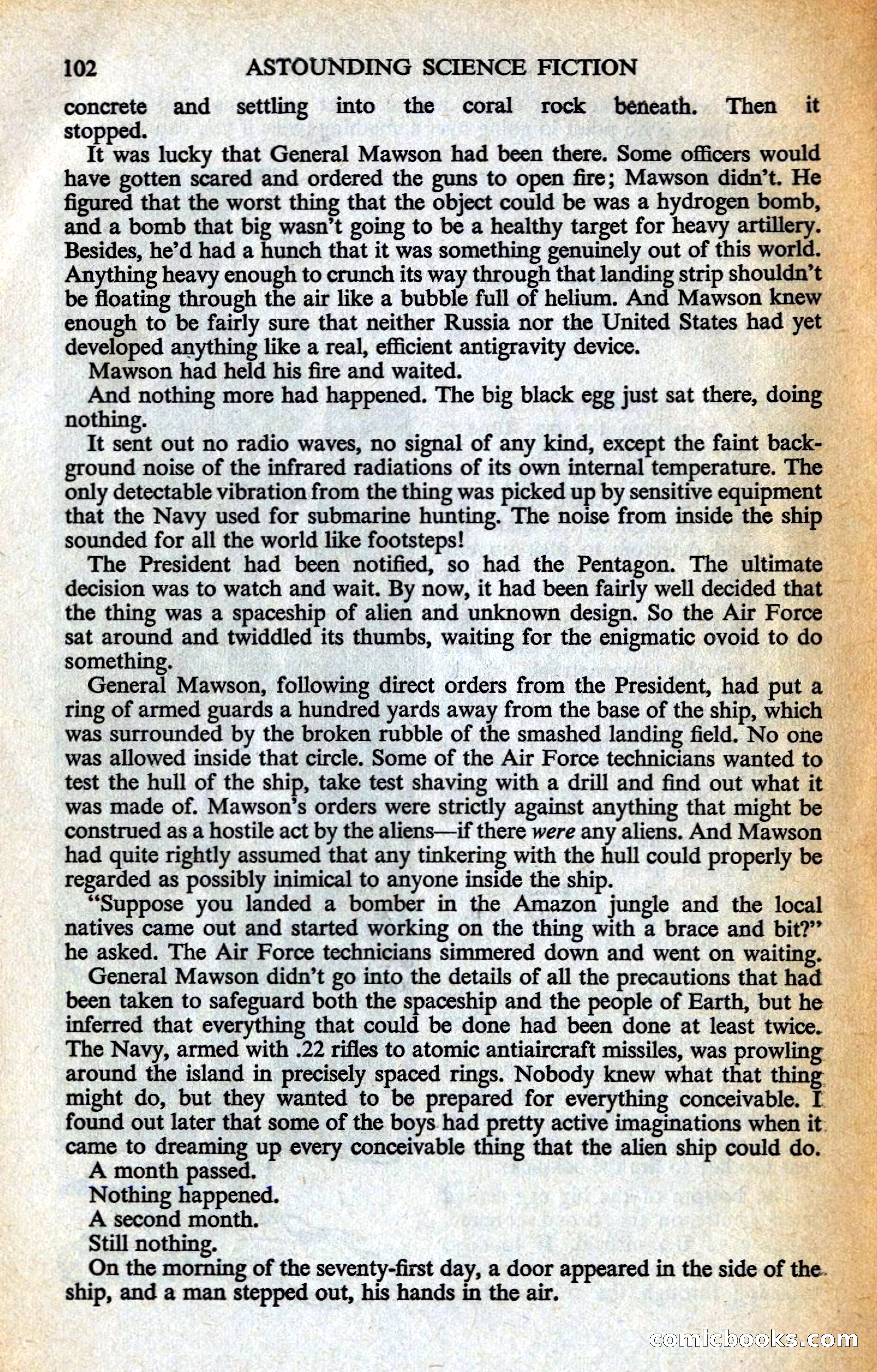 Astounding Science Fiction, British Edition — page 104 of 132