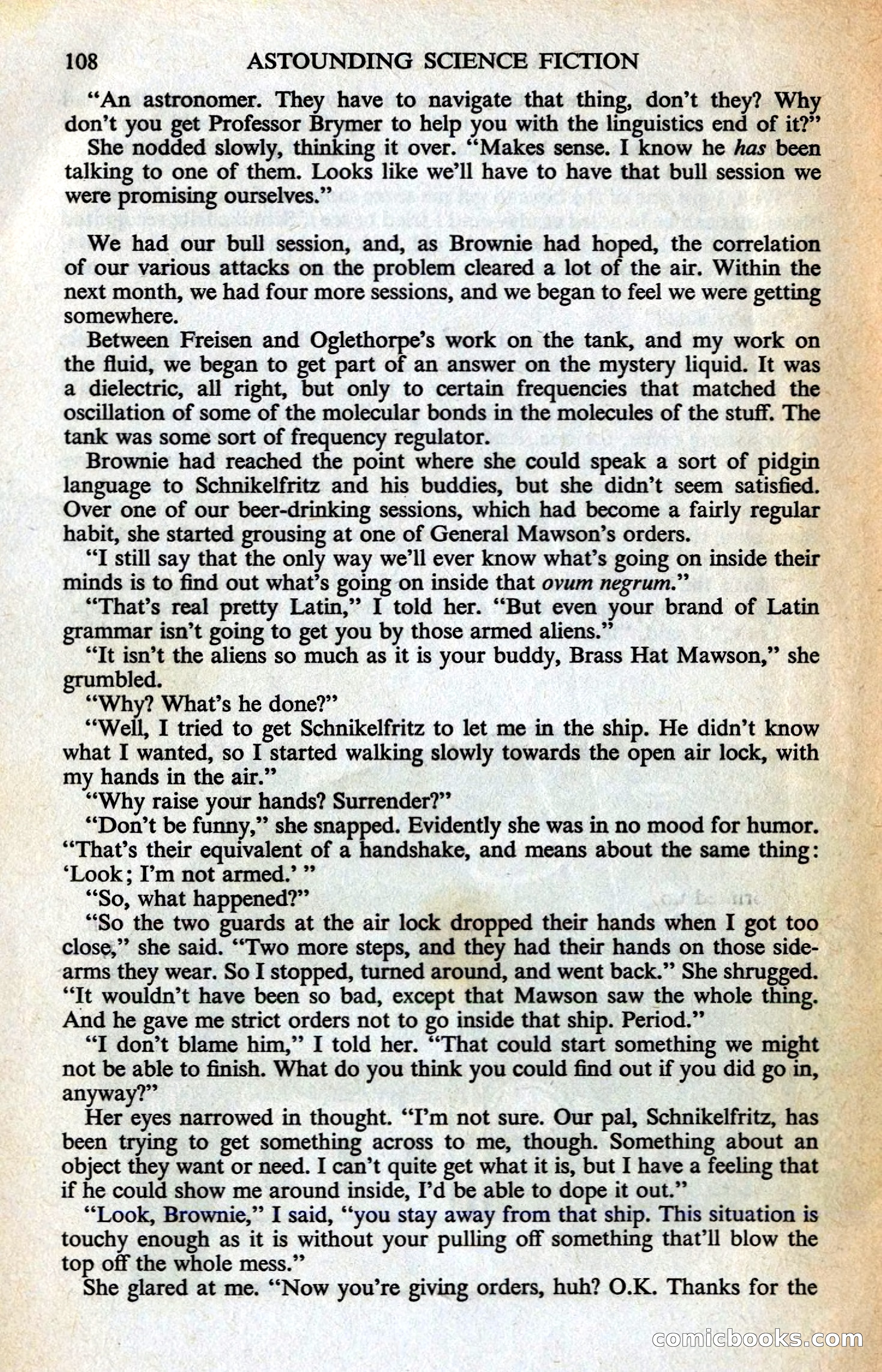 Astounding Science Fiction, British Edition — page 110 of 132