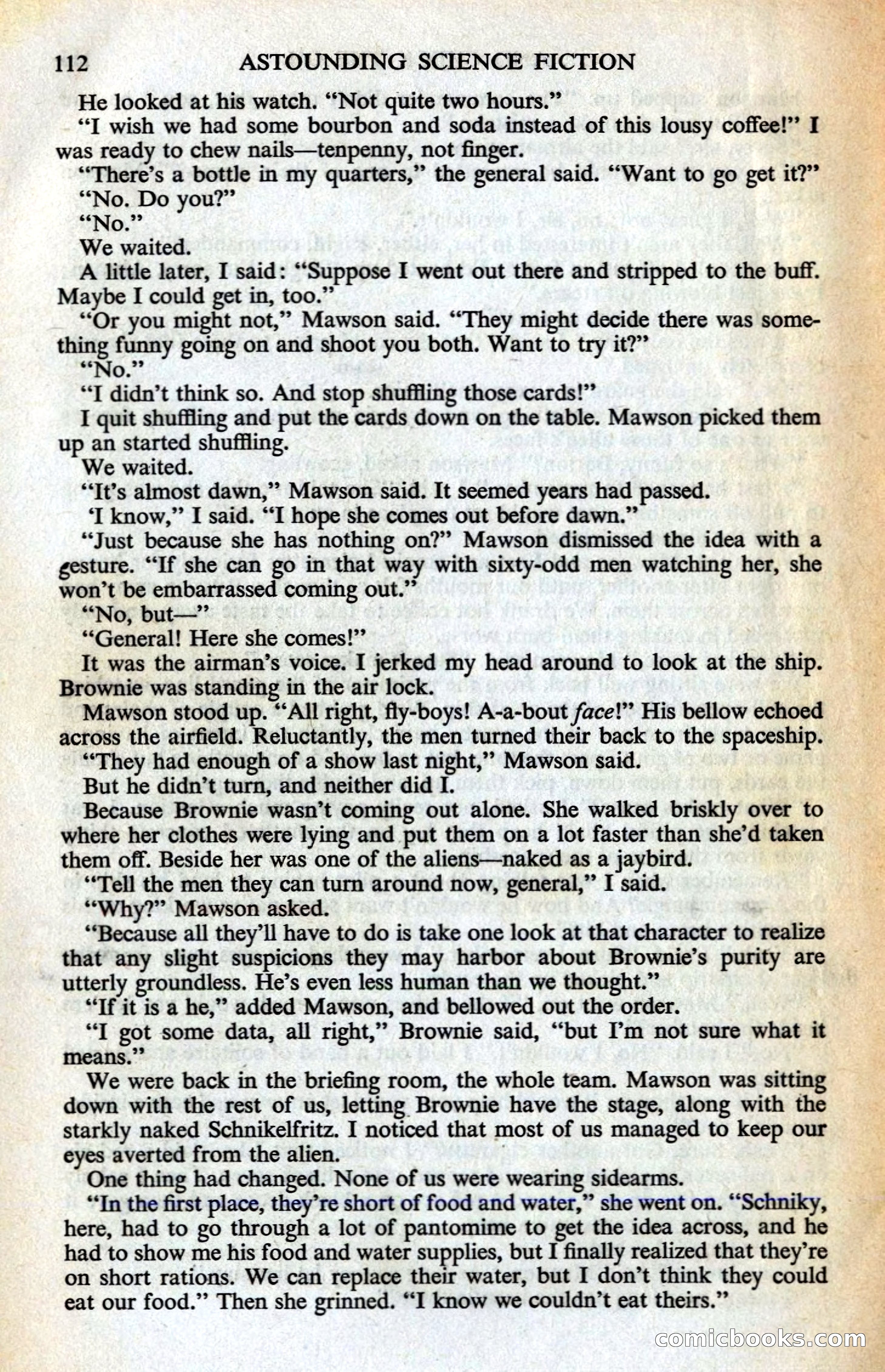 Astounding Science Fiction, British Edition — page 114 of 132