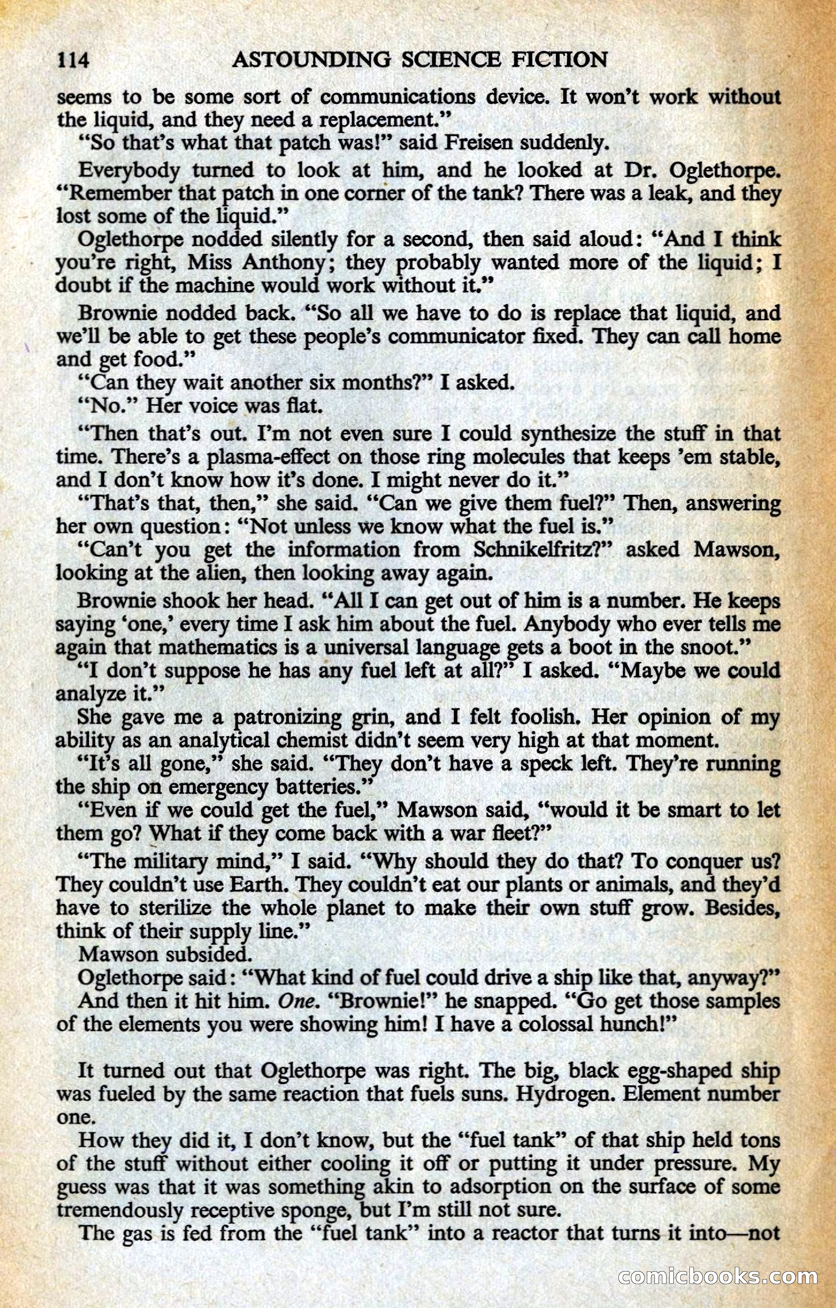Astounding Science Fiction, British Edition — page 116 of 132