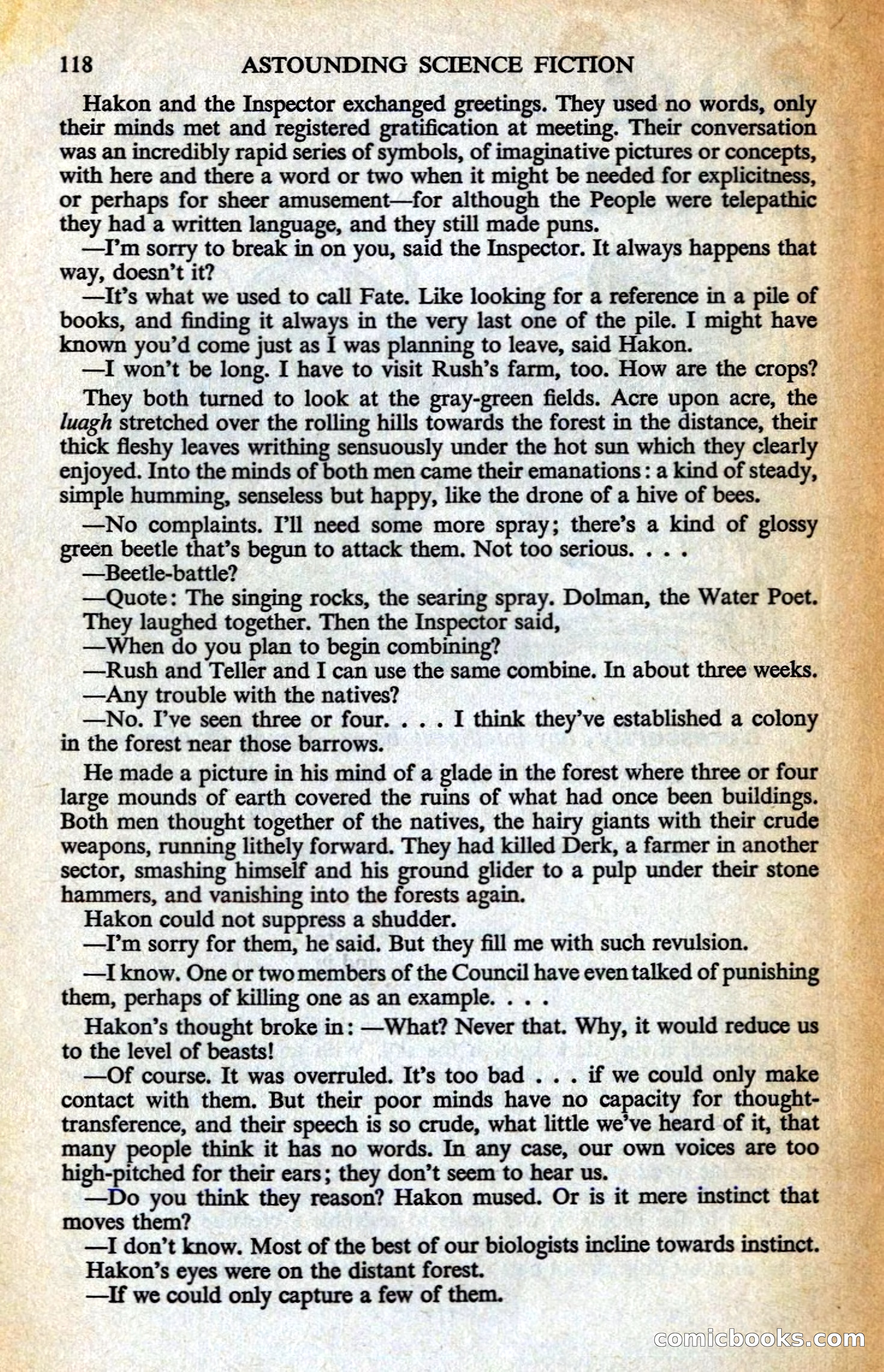 Astounding Science Fiction, British Edition — page 120 of 132