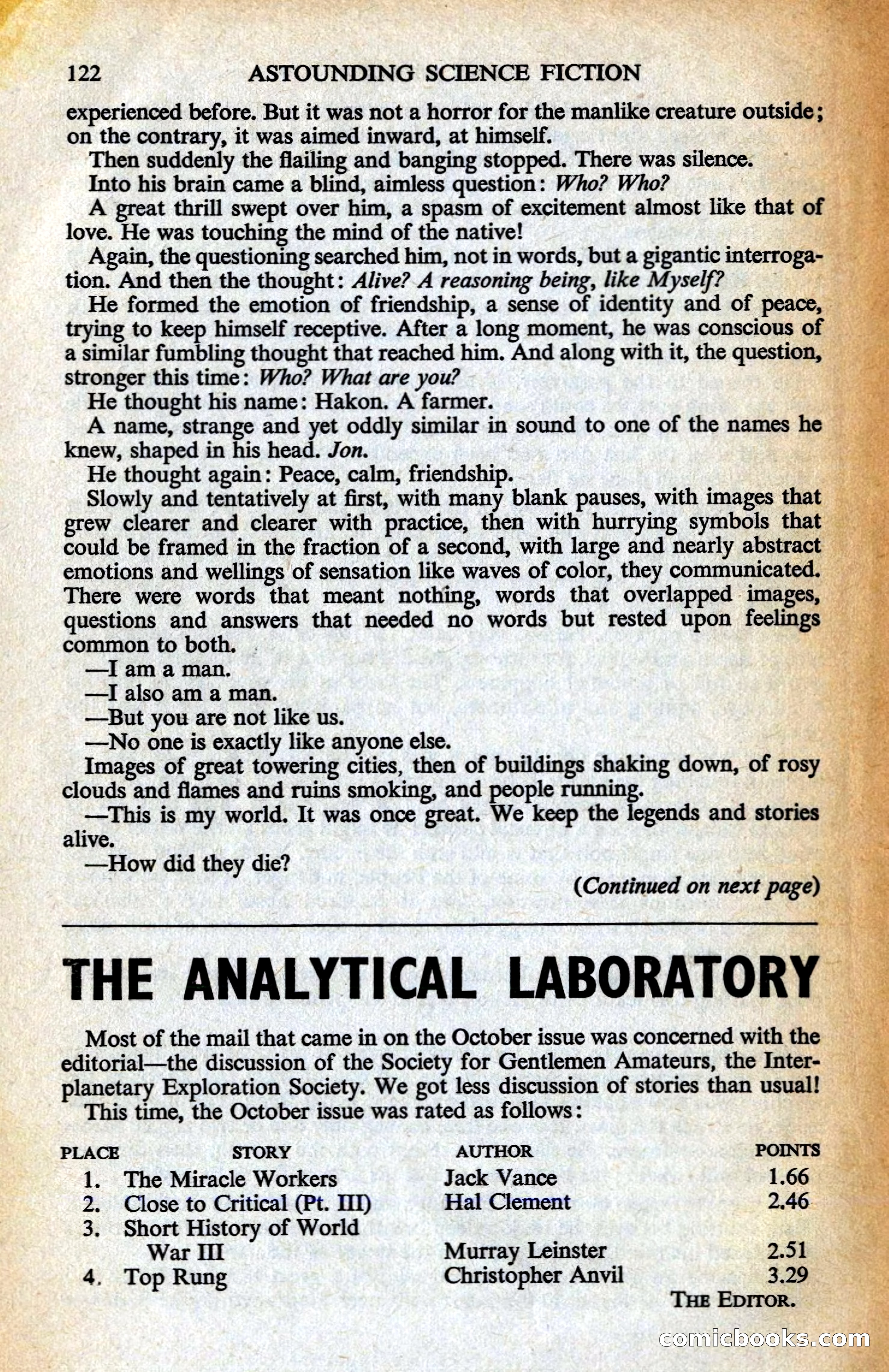 Astounding Science Fiction, British Edition — page 124 of 132