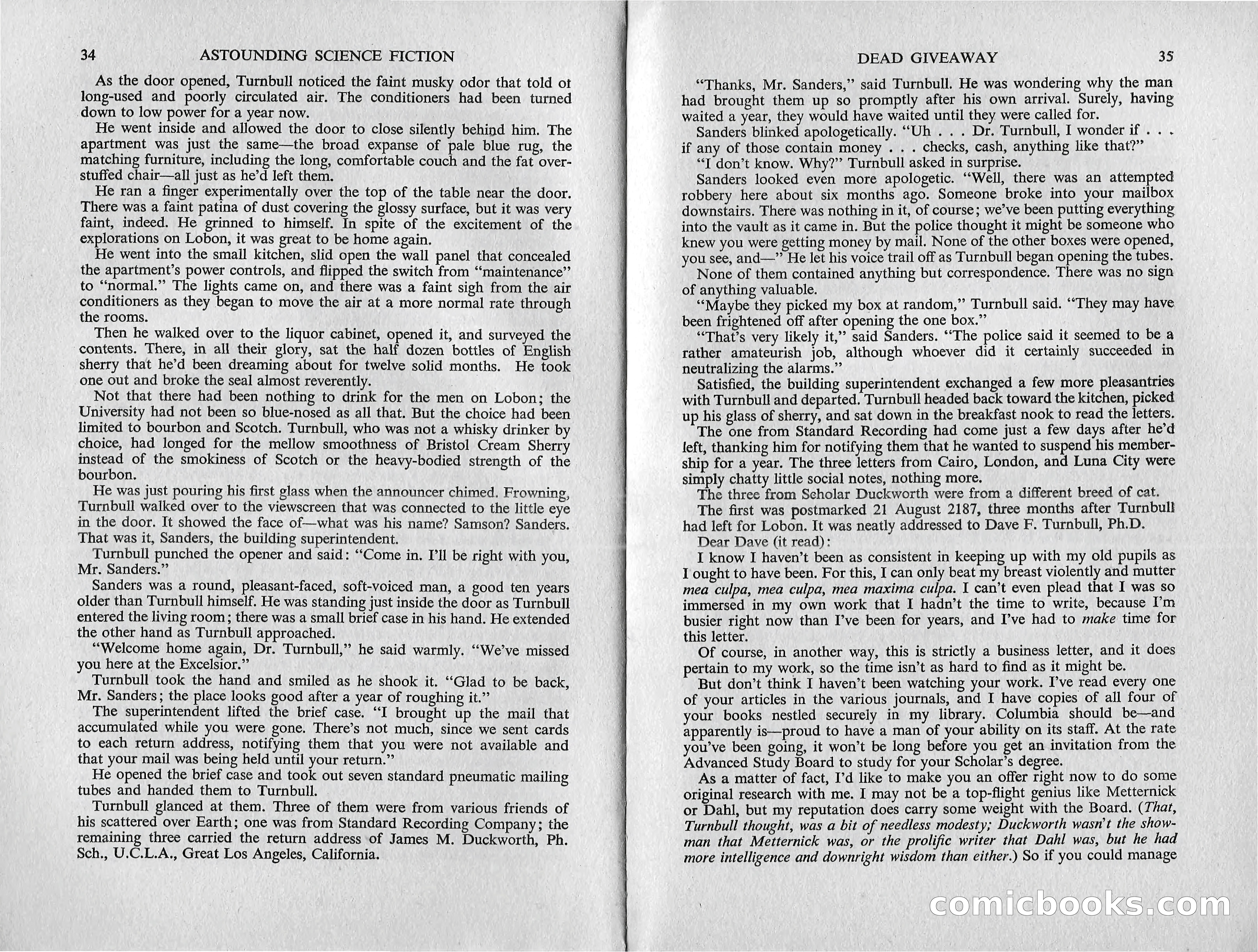 Astounding Science Fiction (British Edition) — page 19 of 67