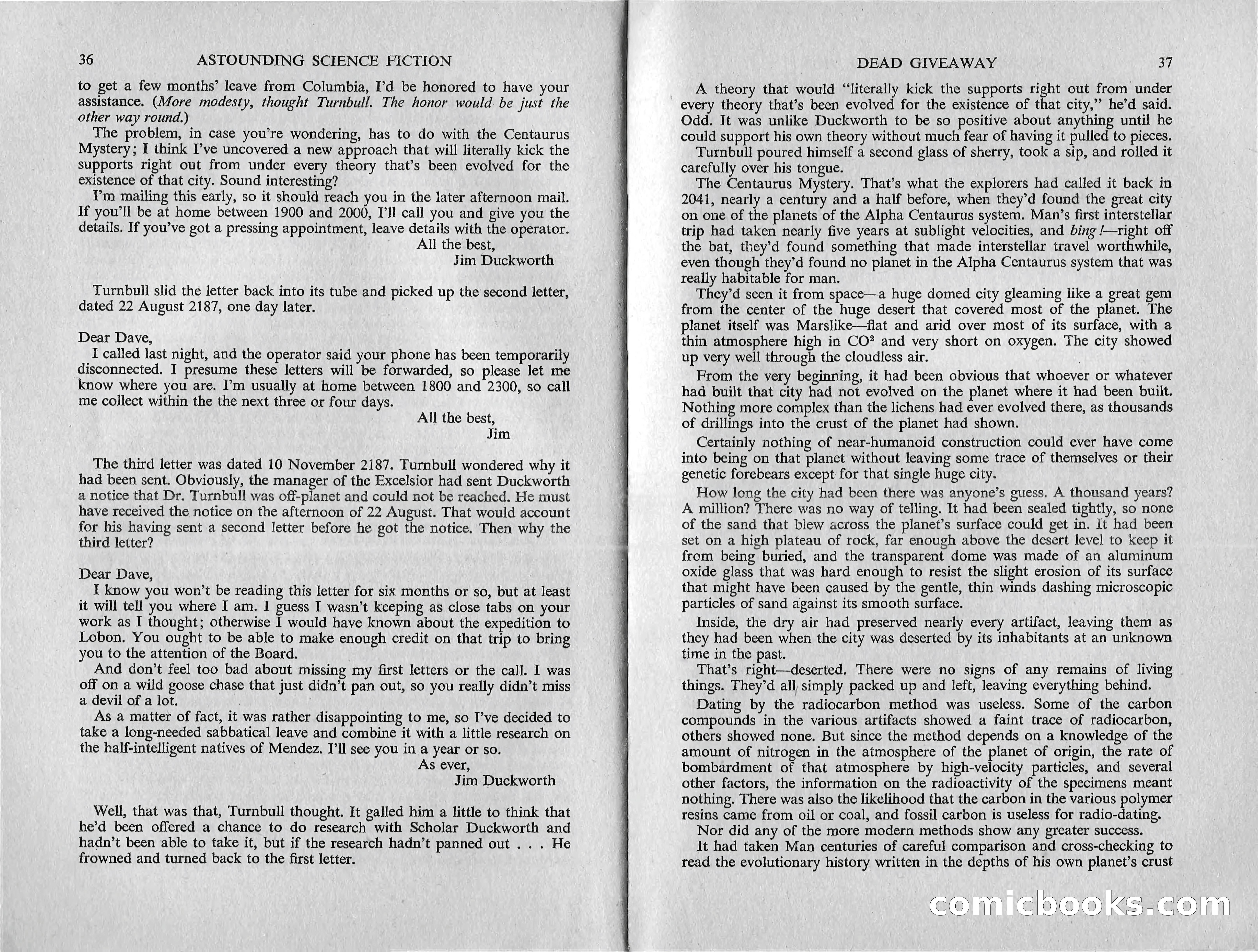 Astounding Science Fiction (British Edition) — page 20 of 67