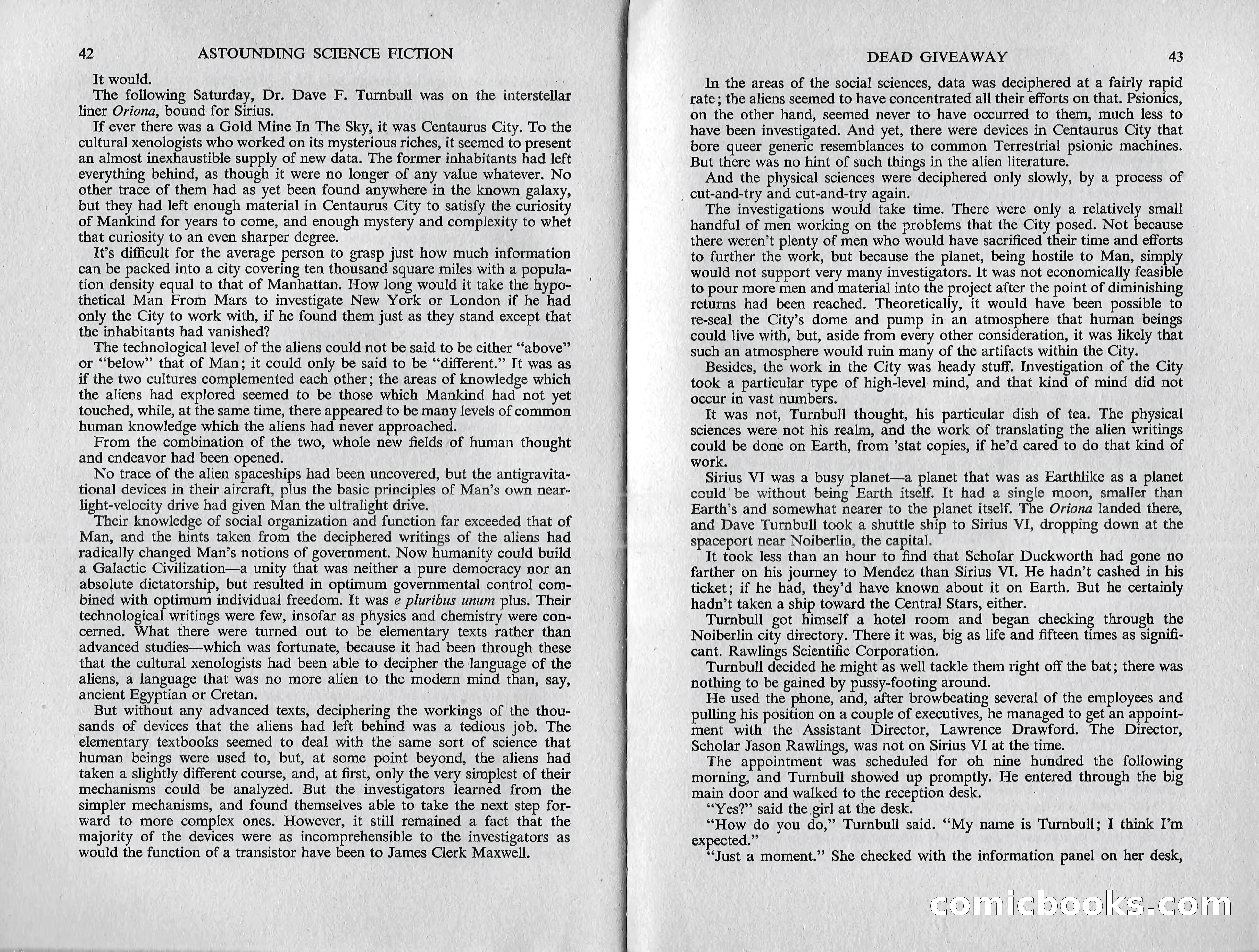 Astounding Science Fiction (British Edition) — page 23 of 67