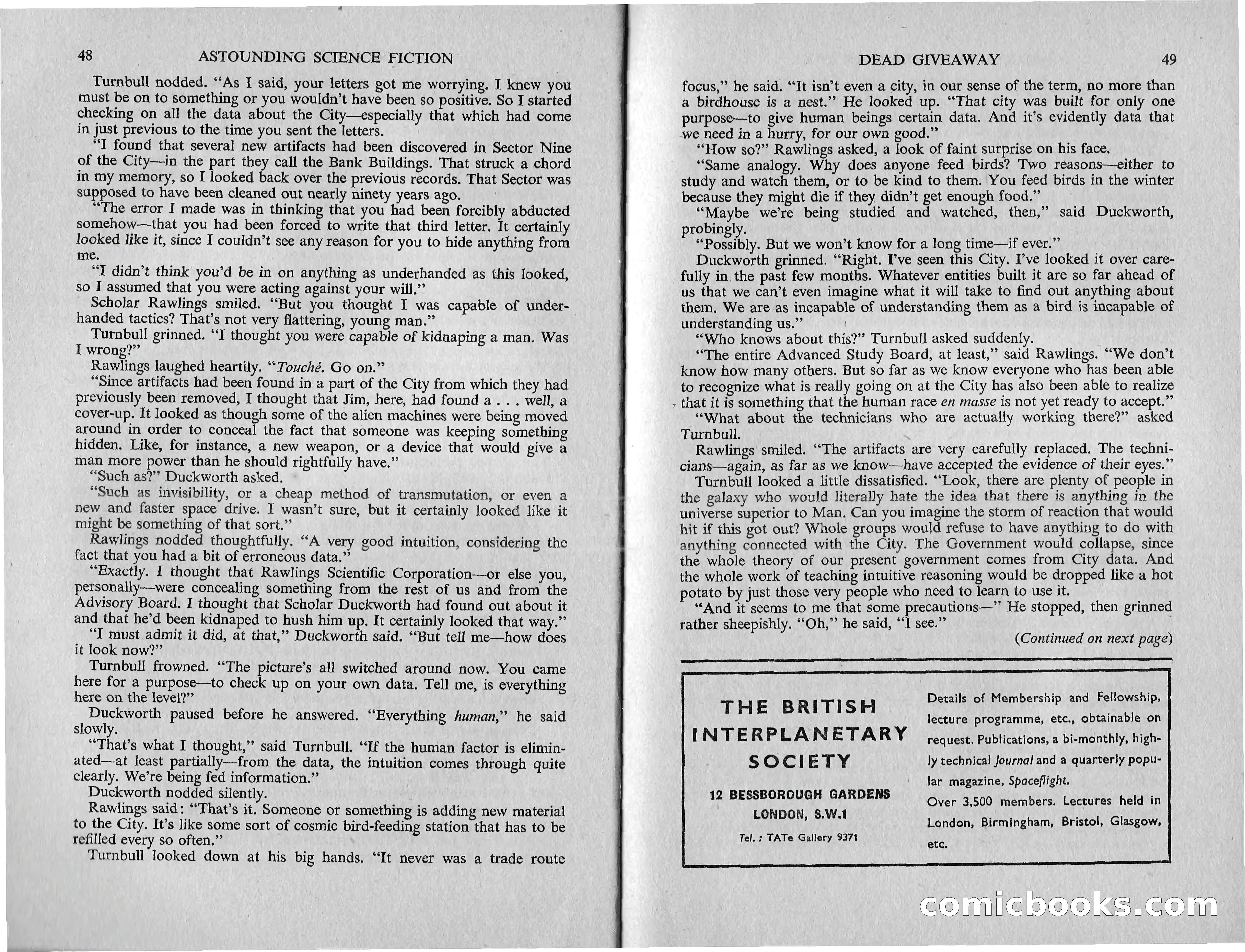 Astounding Science Fiction (British Edition) — page 26 of 67