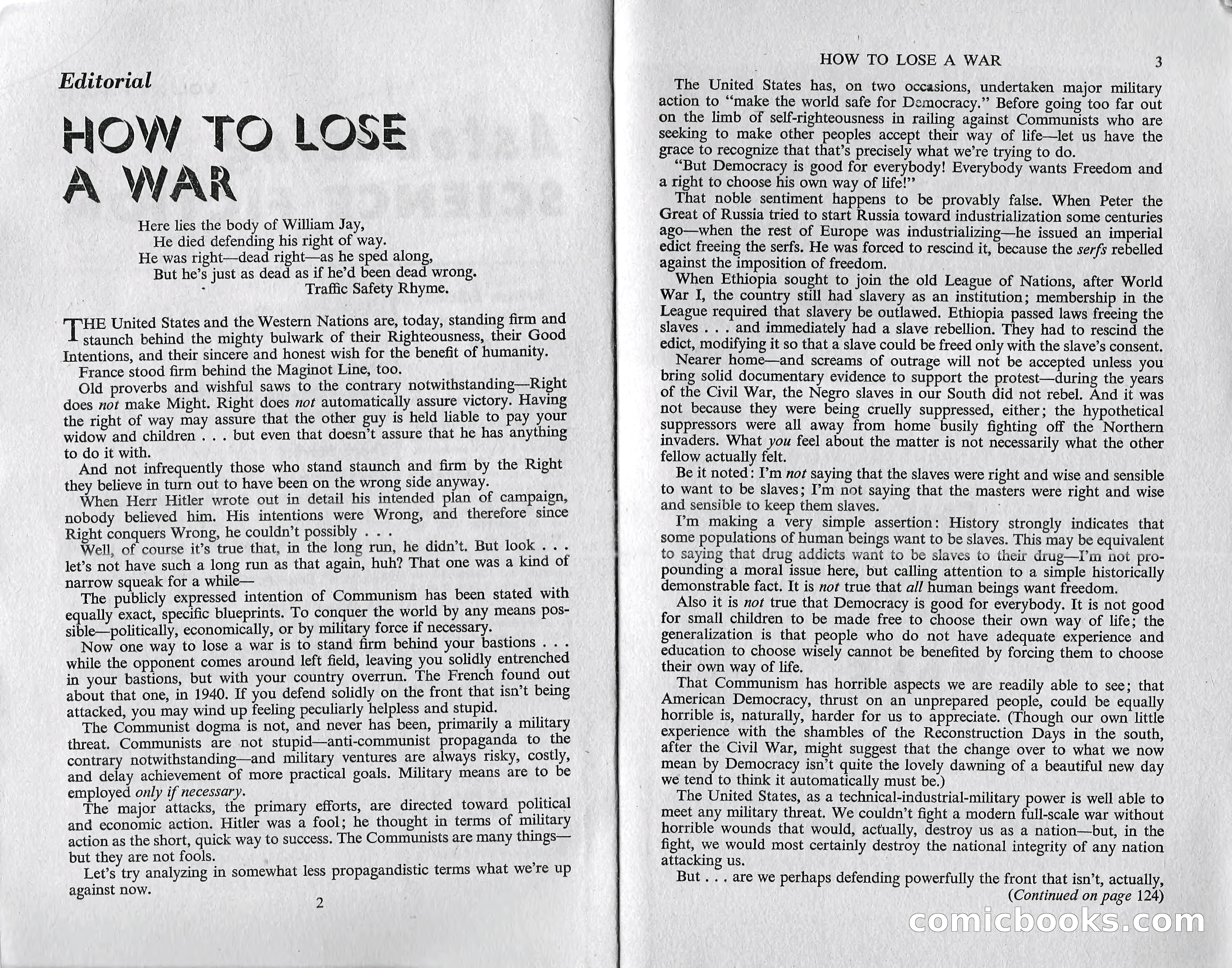 Astounding Science Fiction, February 1960 (British Edition) — page 3 of 67