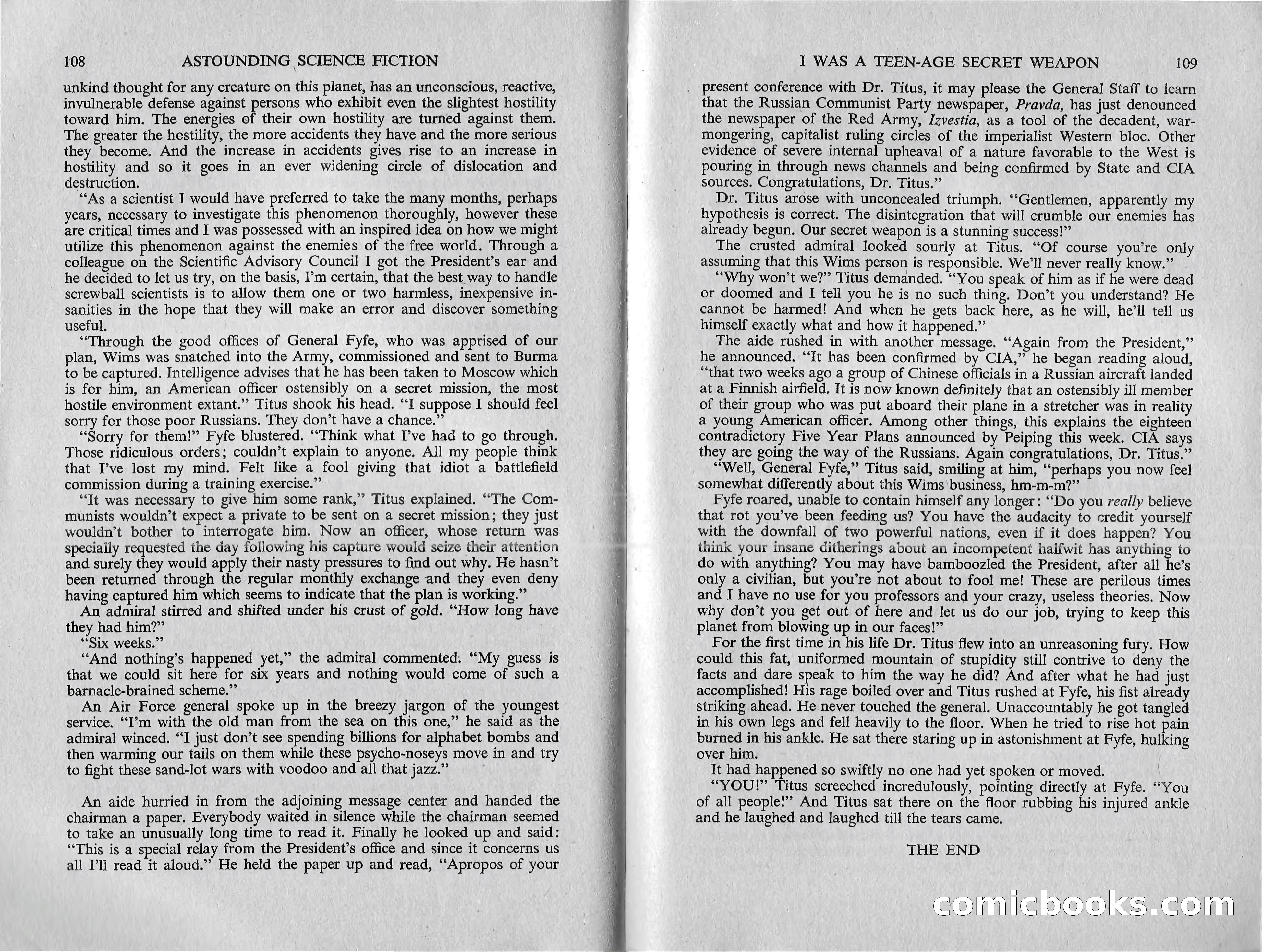Astounding Science Fiction, February 1960 (British Edition) — page 56 of 67