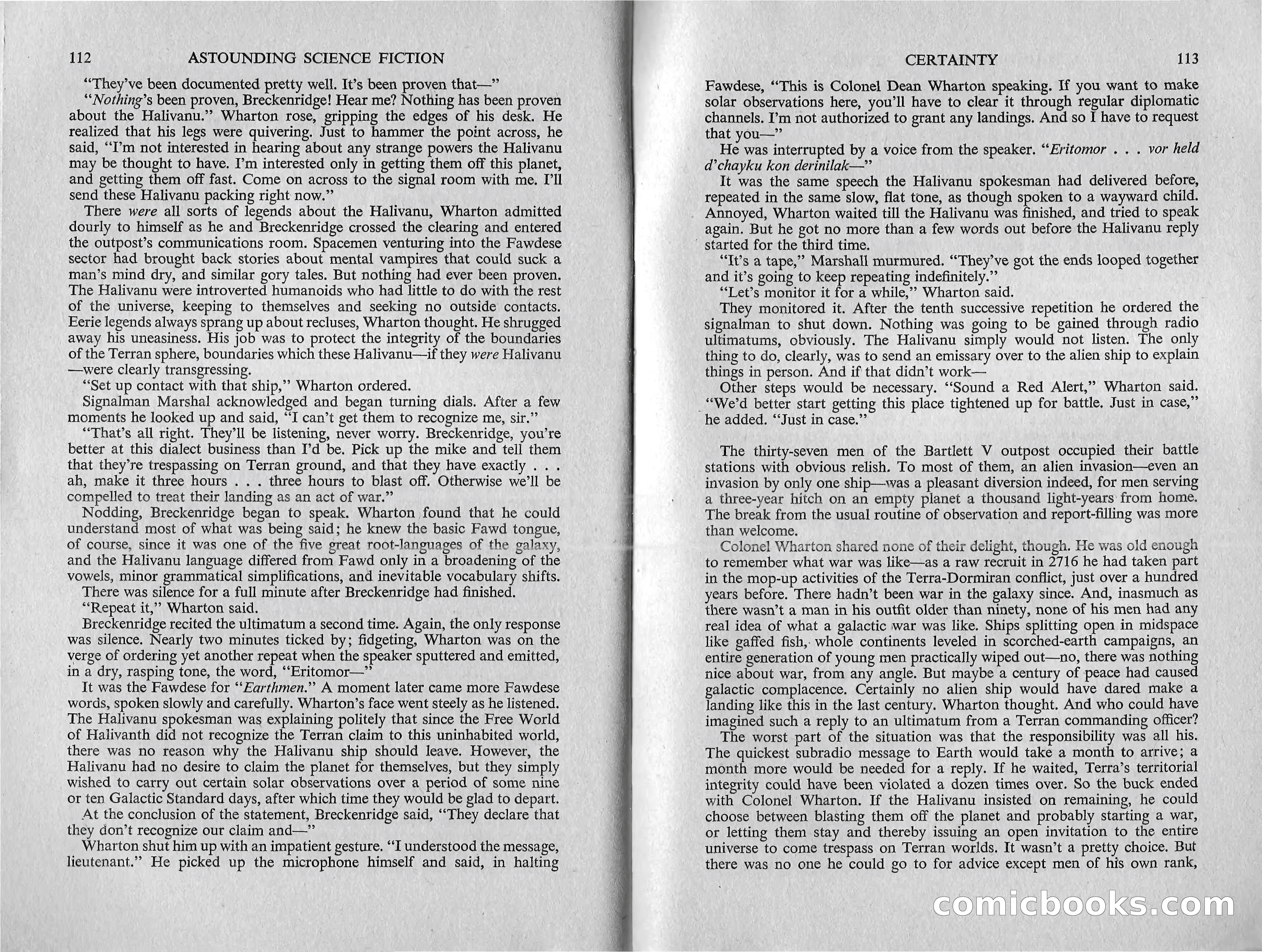Astounding Science Fiction, February 1960 (British Edition) — page 58 of 67