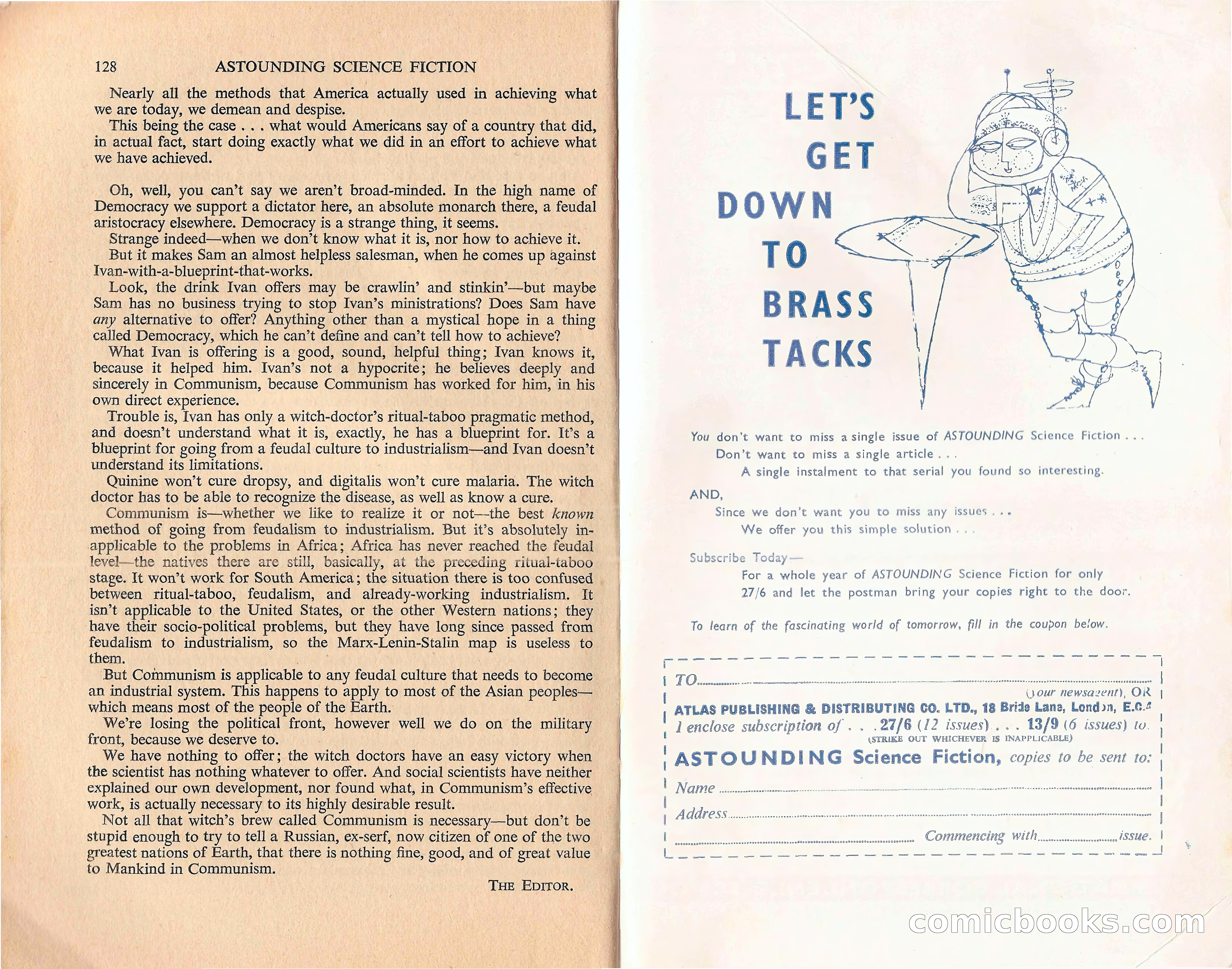 Astounding Science Fiction, February 1960 (British Edition) — page 66 of 67