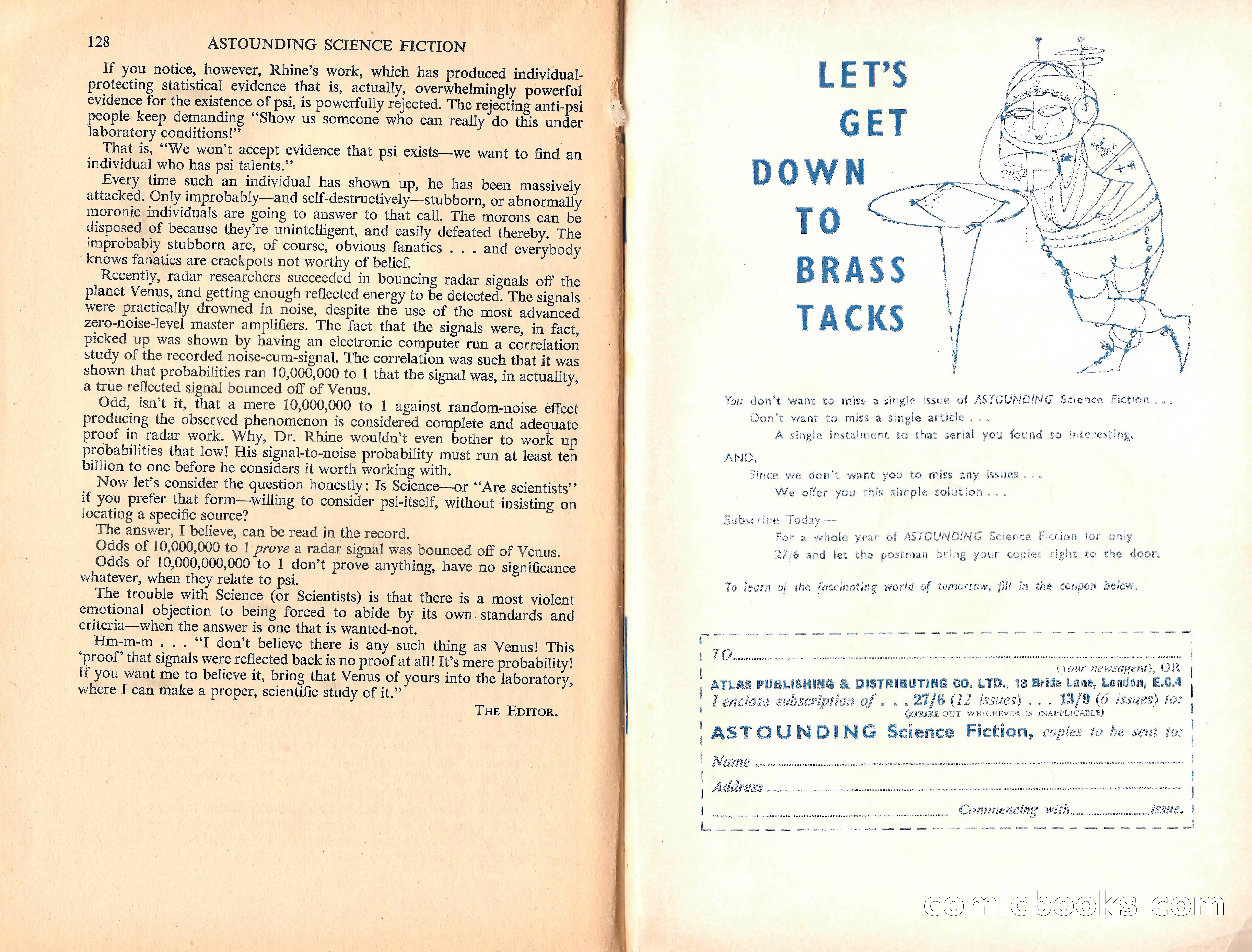 Astounding Science Fiction, April 1960 (British Edition) — page 66 of 67