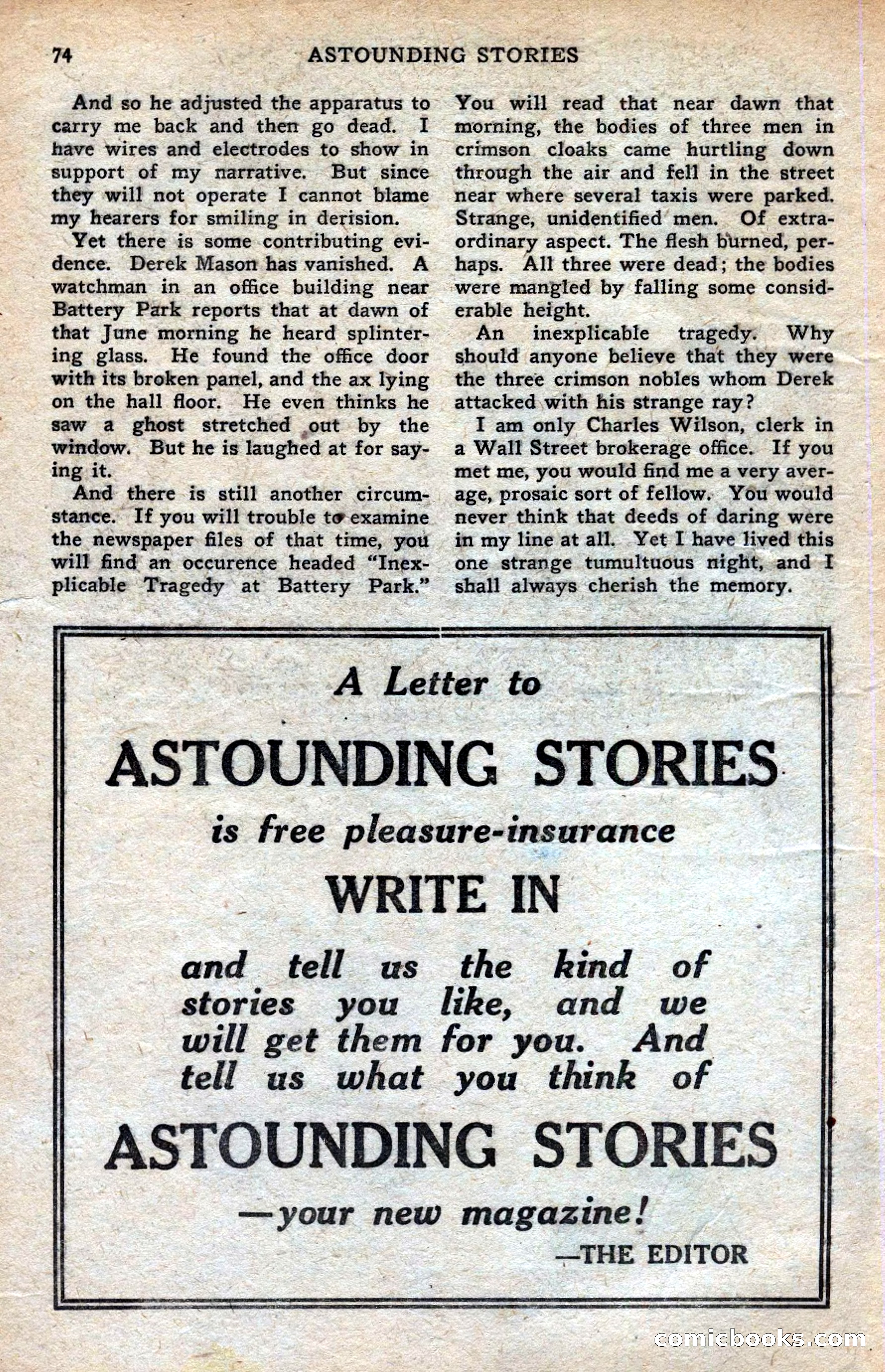 Astounding Stories of Super Science — page 76 of 148