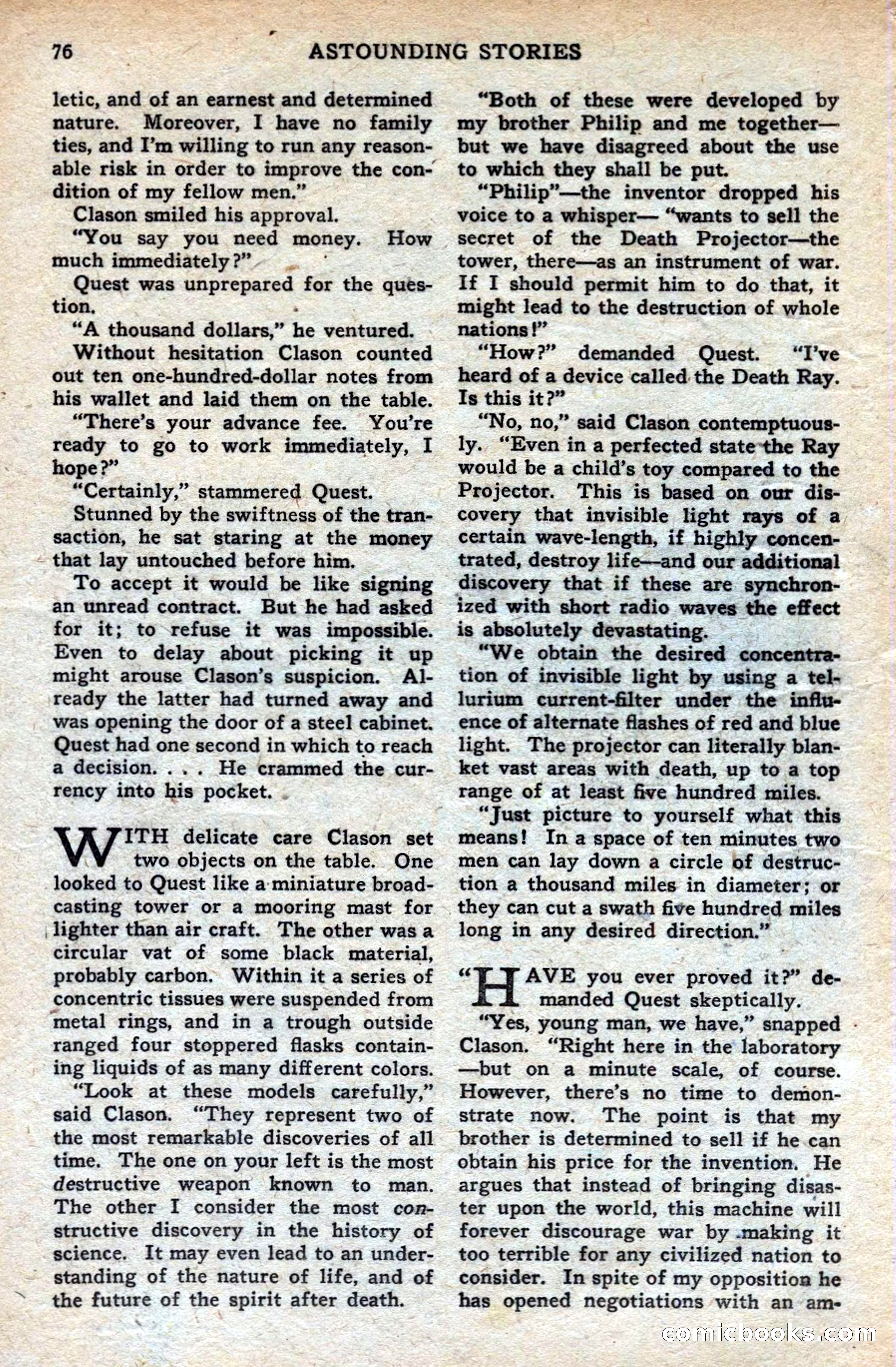Astounding Stories of Super Science — page 78 of 148